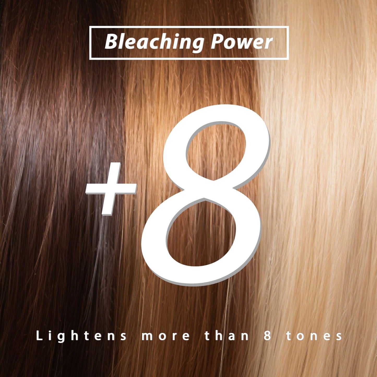 Hair Bleach Powder for Hair, Professional Lightening Bleach Lift Up to 8 Levels, for Hair Highlights & Lightening 45g