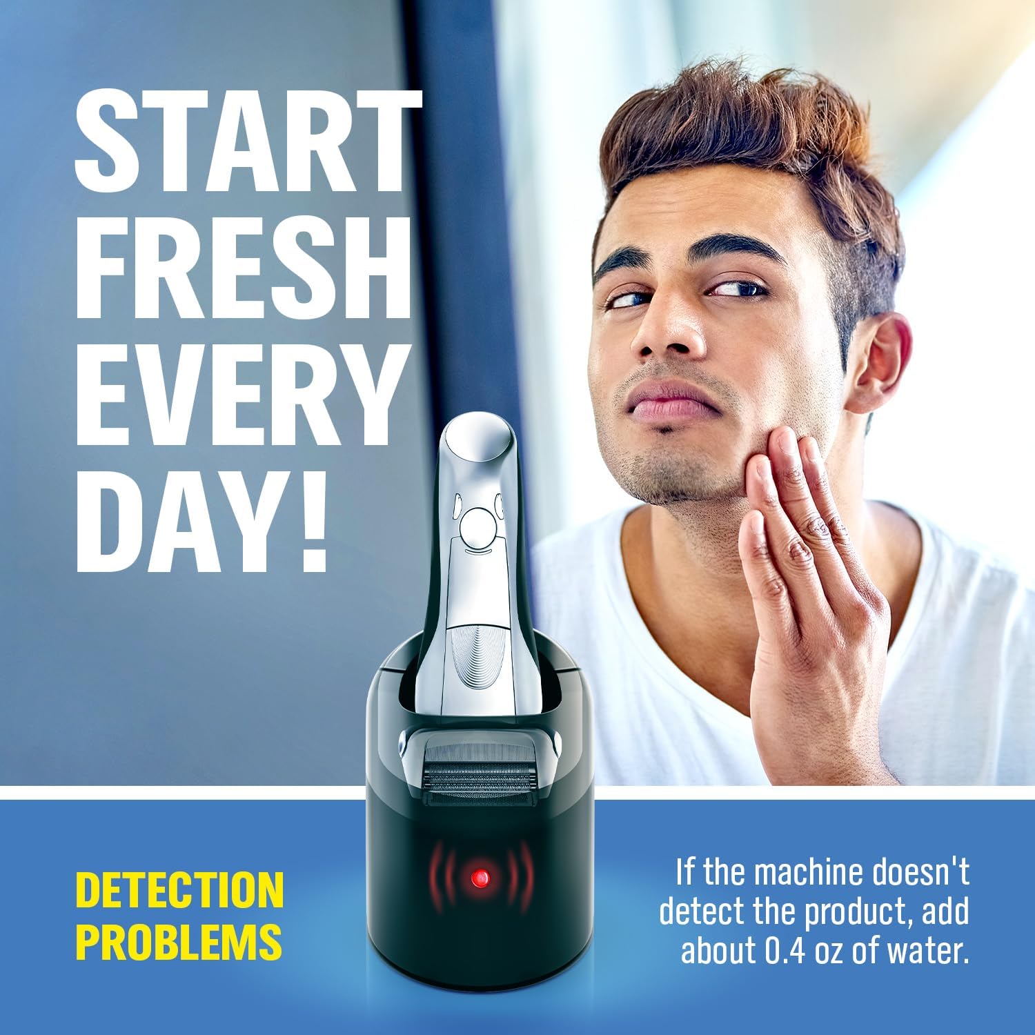 Braun Shaver Cleaner Solution - 33.8 oz Lemon Scent, Compatible with CCR/SmartCare, 5-6 Uses