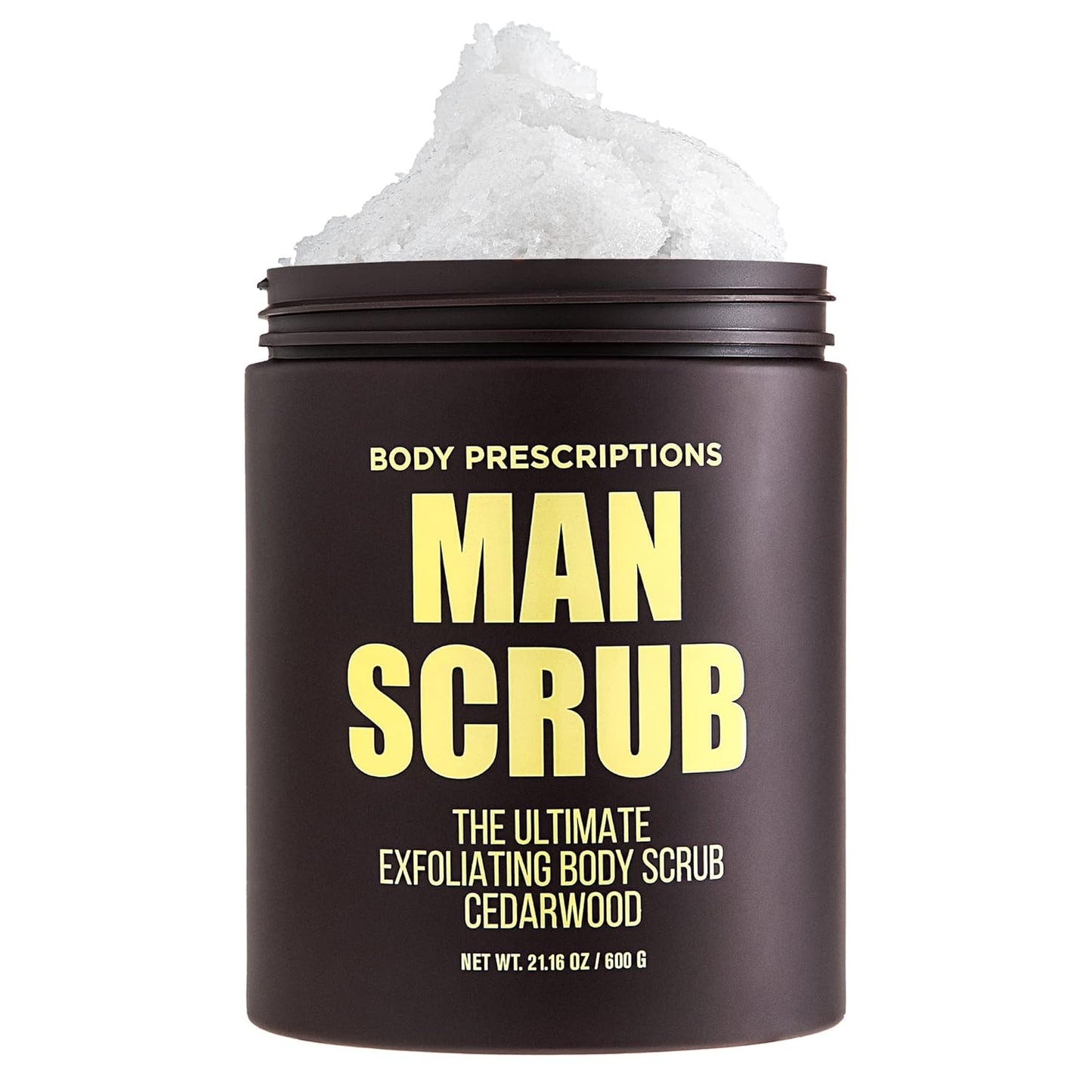 Men’s Charcoal Exfoliating Body Scrub – 21oz Cleansing Wash for All Skin Types