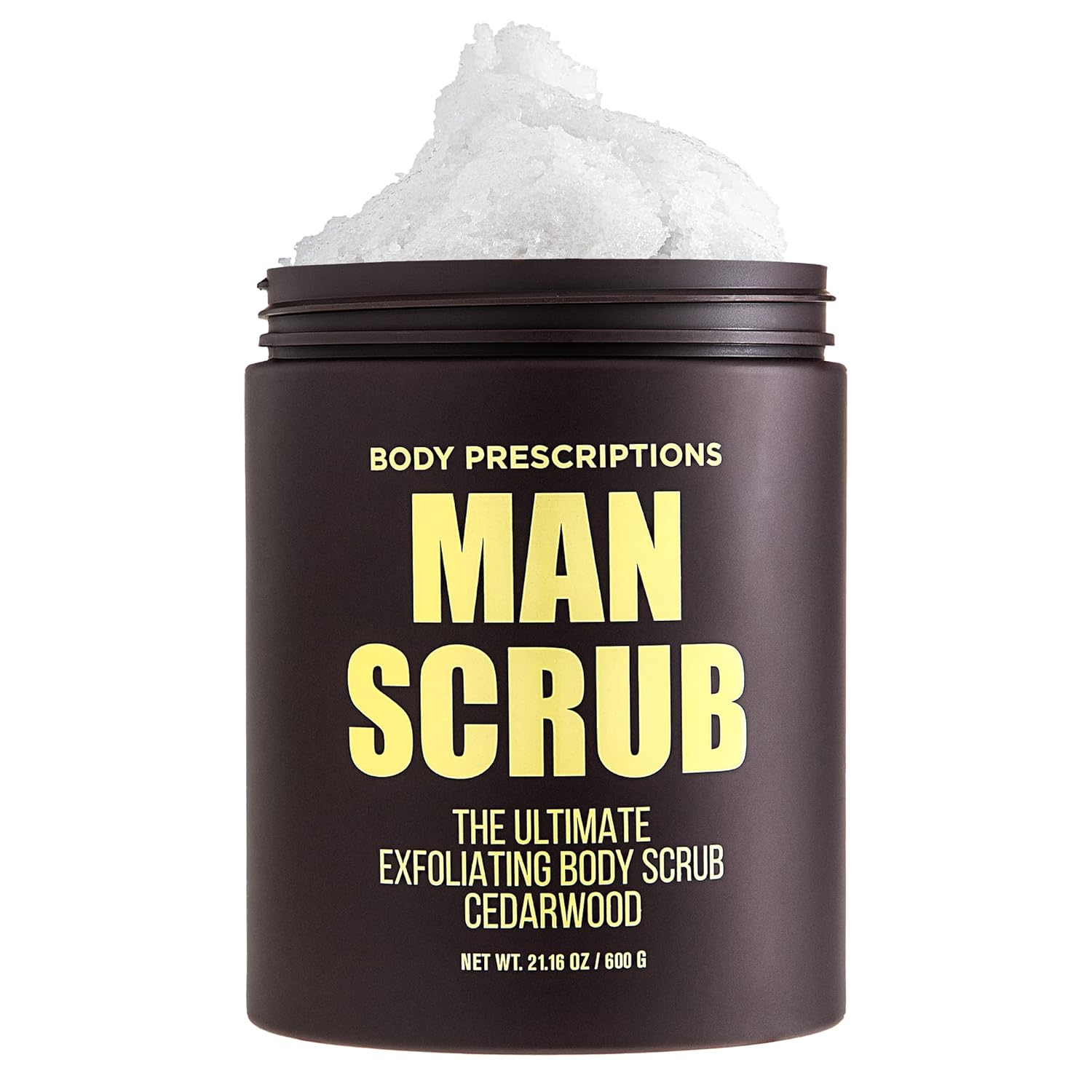 Men’s Charcoal Exfoliating Body Scrub – 21oz Cleansing Wash for All Skin Types