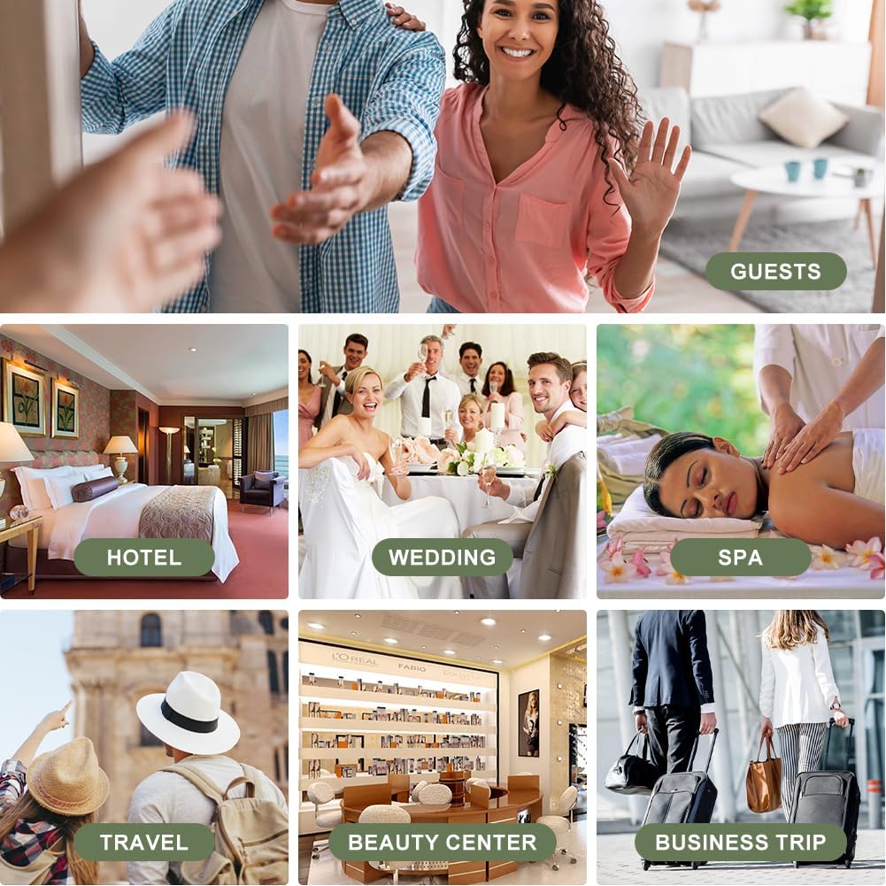 Non-Slip Disposable Slippers - 2-6 Pairs, Washable Velvet Closed Toe for Guests, Hotel & Spa