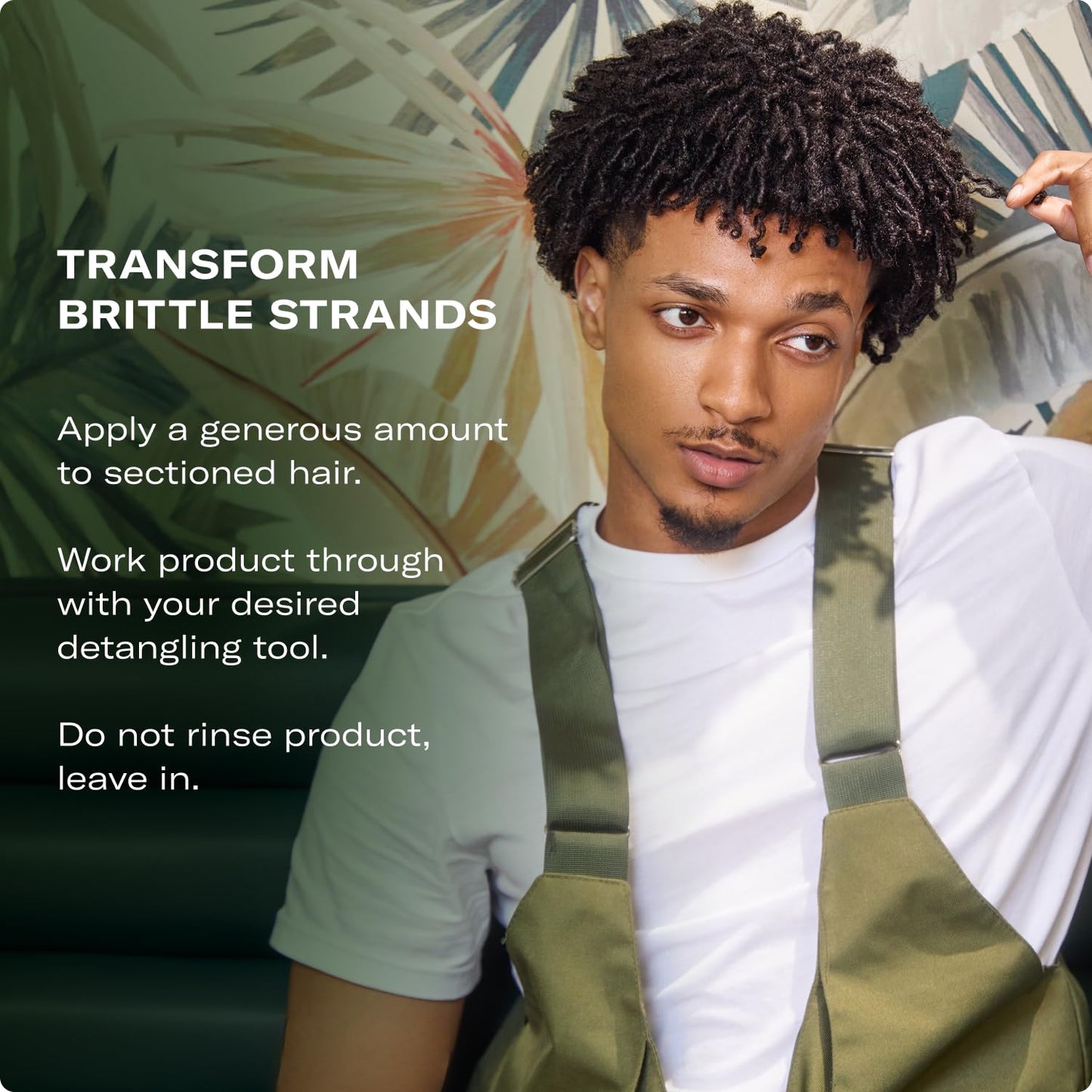 Mielle Organics Rosemary Mint Strengthening Leave In Conditioner for Curly Hair - Hydrating Hair Moisturizer Infused with Biotin to Soften, Protect & Boost Shine (12 Oz)