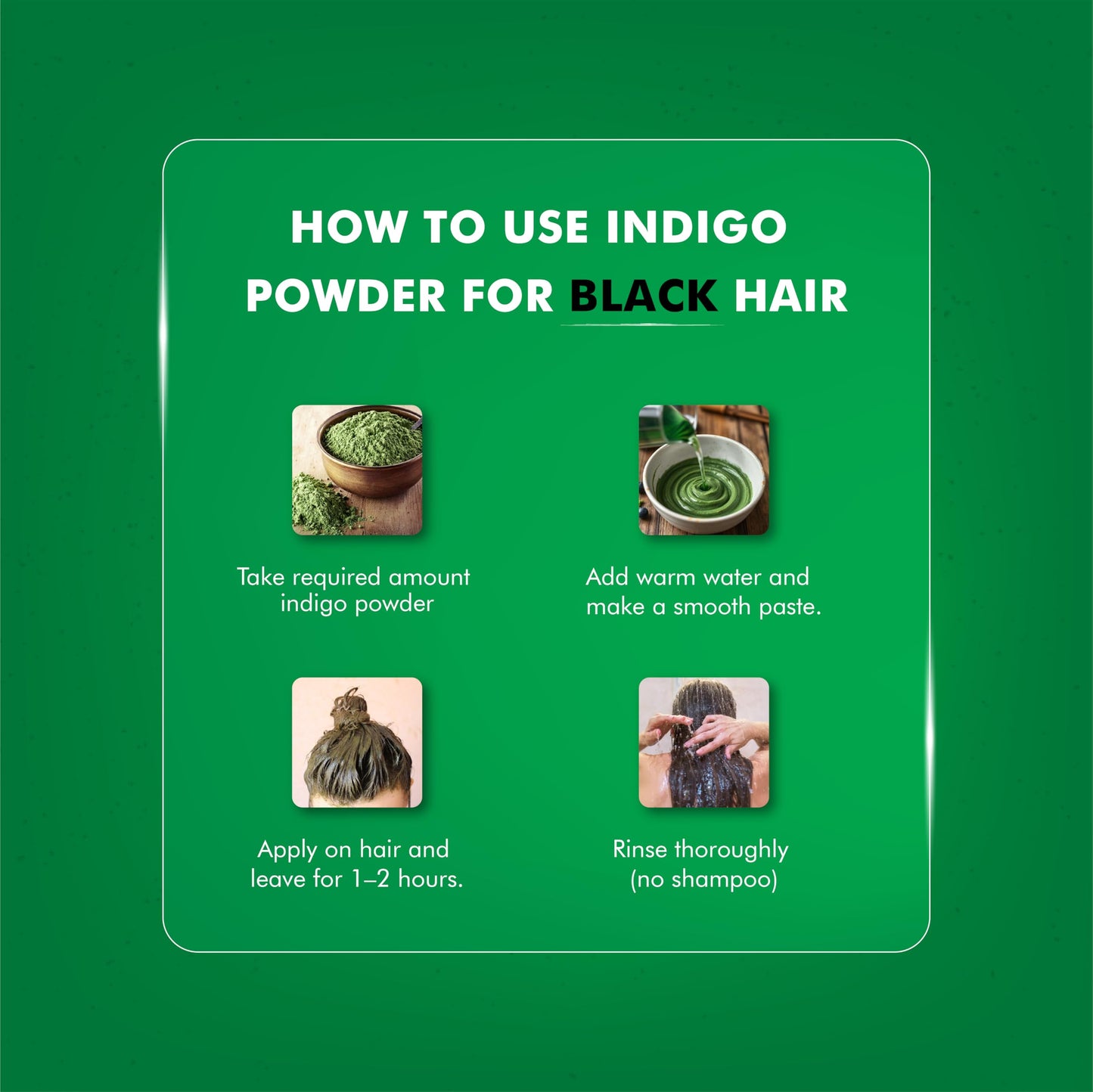 100% Natural Indigo Powder for Hair (227g / (1/2 lb) / 8 ounces) Indigofera tinctoria to color your hair brown to black