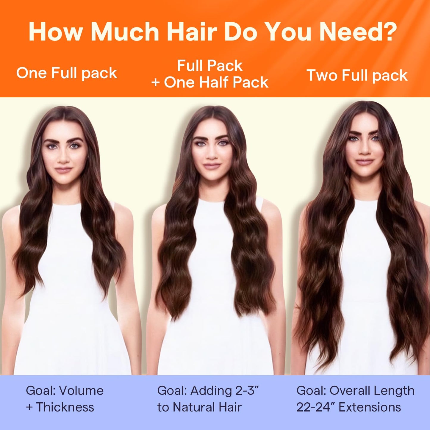 Full Shine Black Clip in Hair Extensions 24 Inch Remy Hair Extensions Clip ins Human Hair Jet Black Natural Hair Clip in Extensions for Long Hair 7 Pieces 120 G