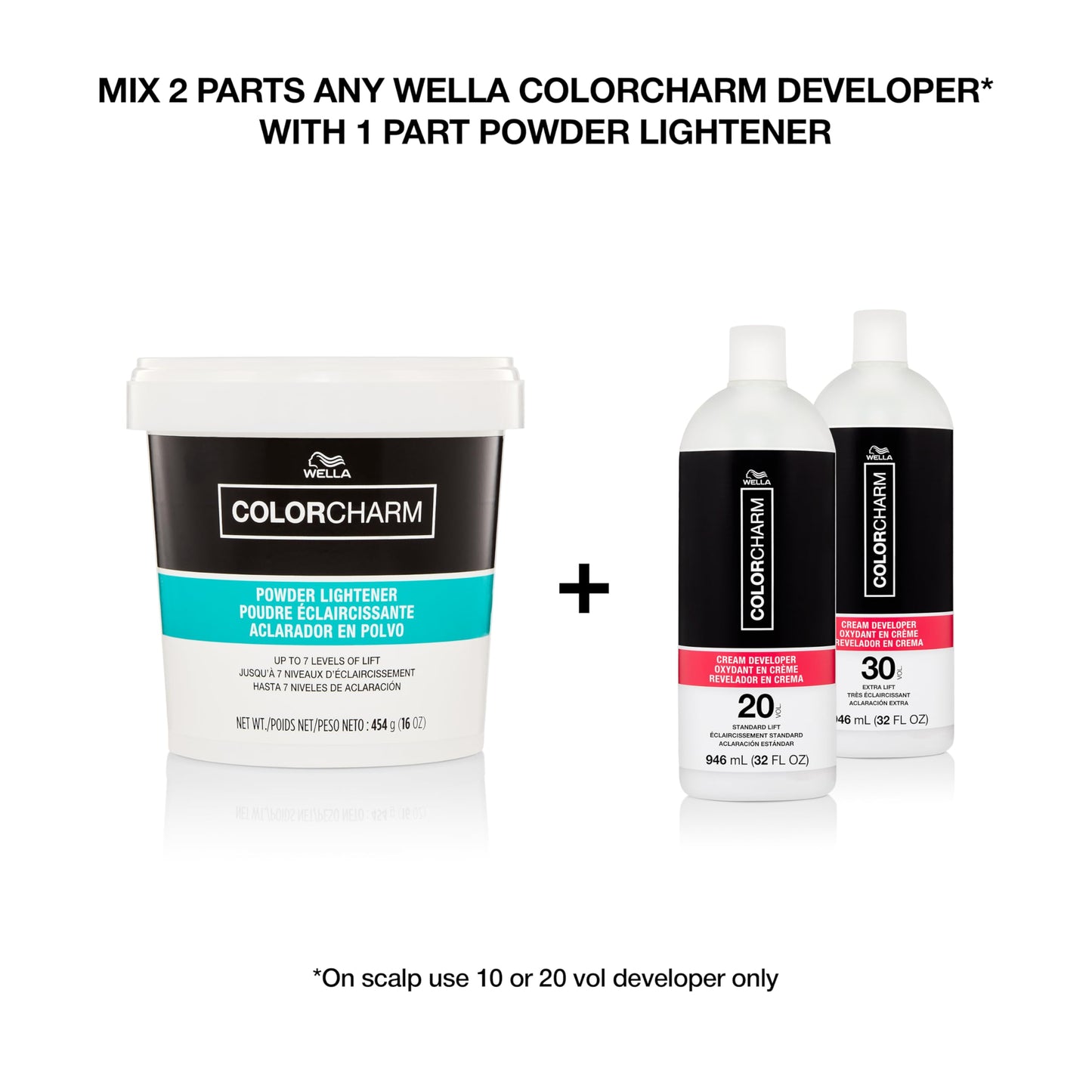 COLORCHARM Cream Hair Color Developer | 10 Volume | For Optimal Gray Blending and Rich Multi-Dimensional End Results | 7.8oz