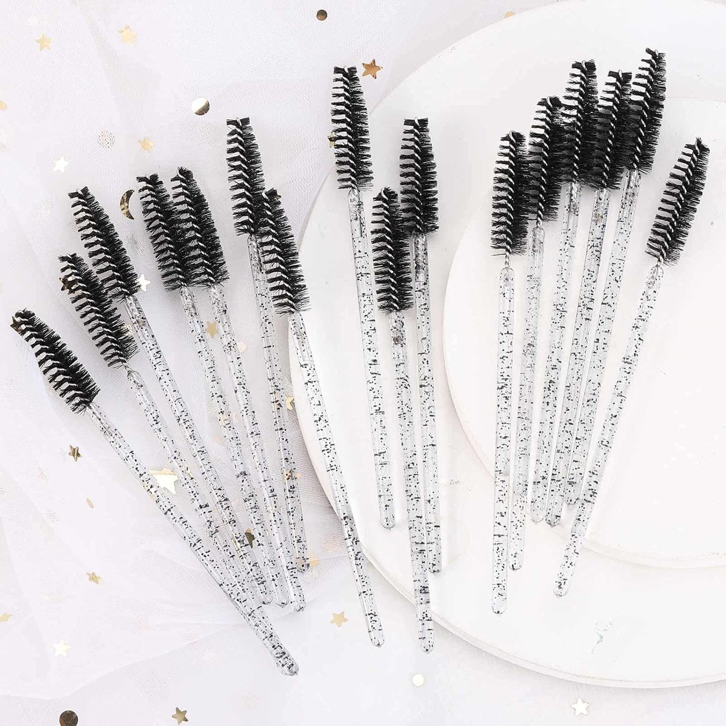 Disposable Mascara Wands - 1000 Colorful Eyelash Brushes & Spoolies for Extensions
