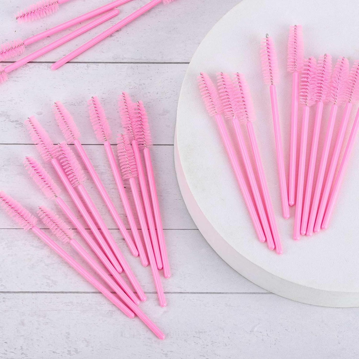 Disposable Mascara Wands - 1000 Colorful Eyelash Brushes & Spoolies for Extensions