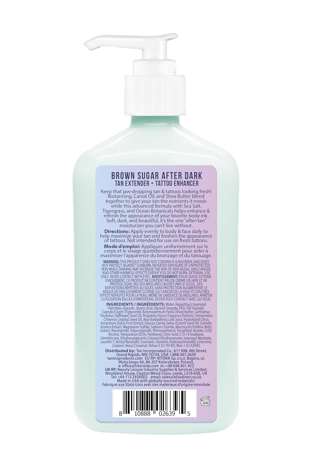 Brown Sugar After Dark Tan Extender & Tattoo Enhancer - 18 oz Sea Salt Formula