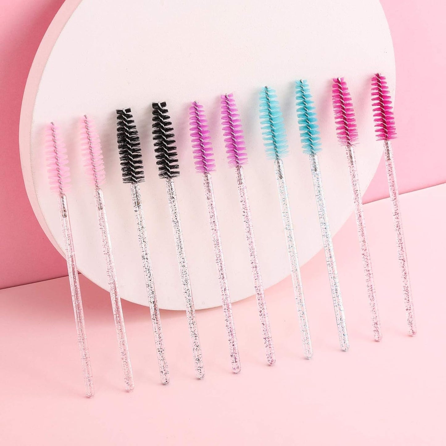 Disposable Mascara Wands - 1000 Colorful Eyelash Brushes & Spoolies for Extensions