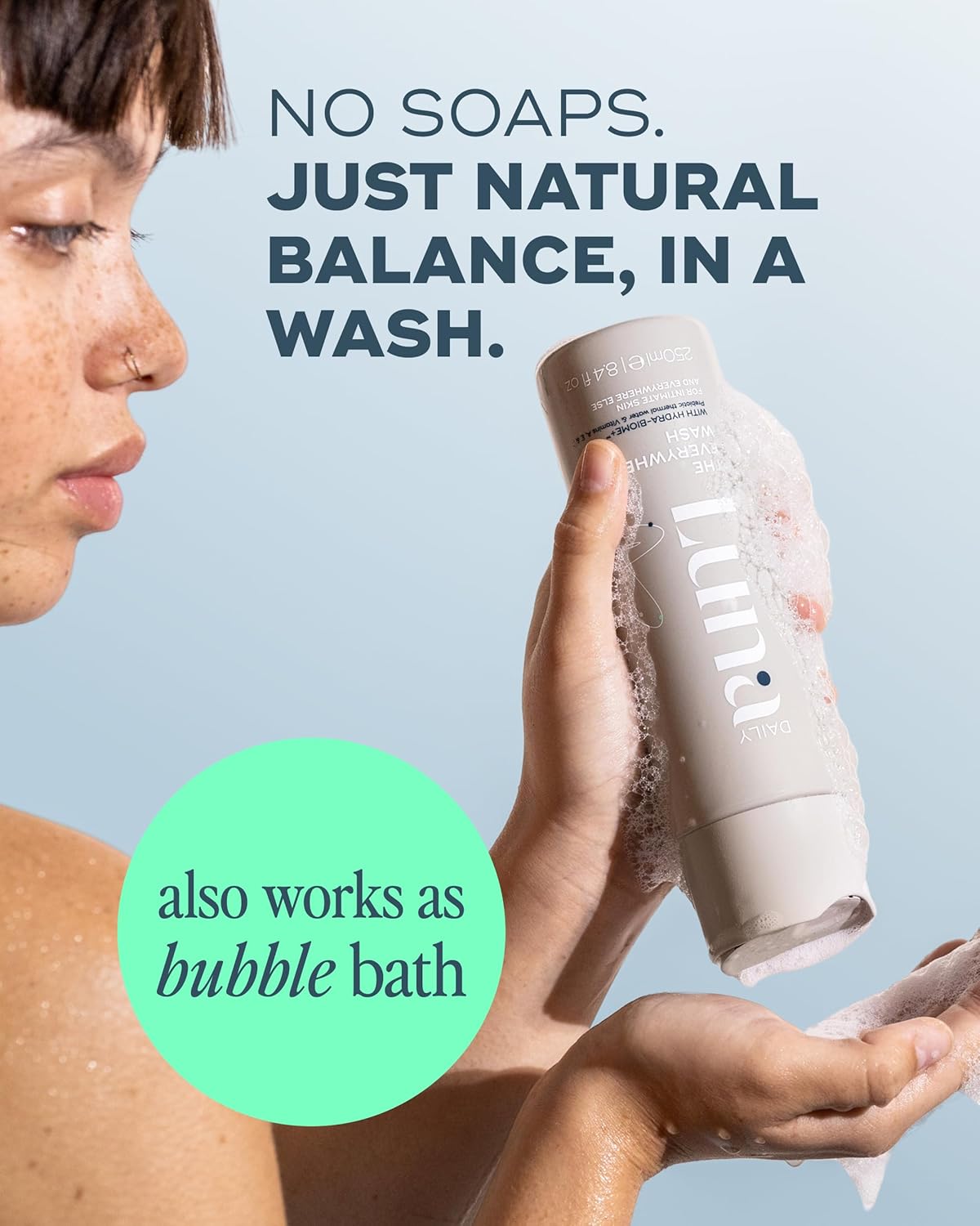 Fragrance-Free Feminine Wash - pH-Balanced Hydrating Cleanser for Sensitive Skin, 250ml