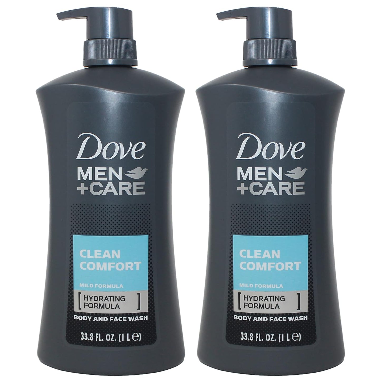 Dove Men+Care Clean Comfort Body & Face Wash - 13.5 oz (Pack of 3) - Total 2.16 lb