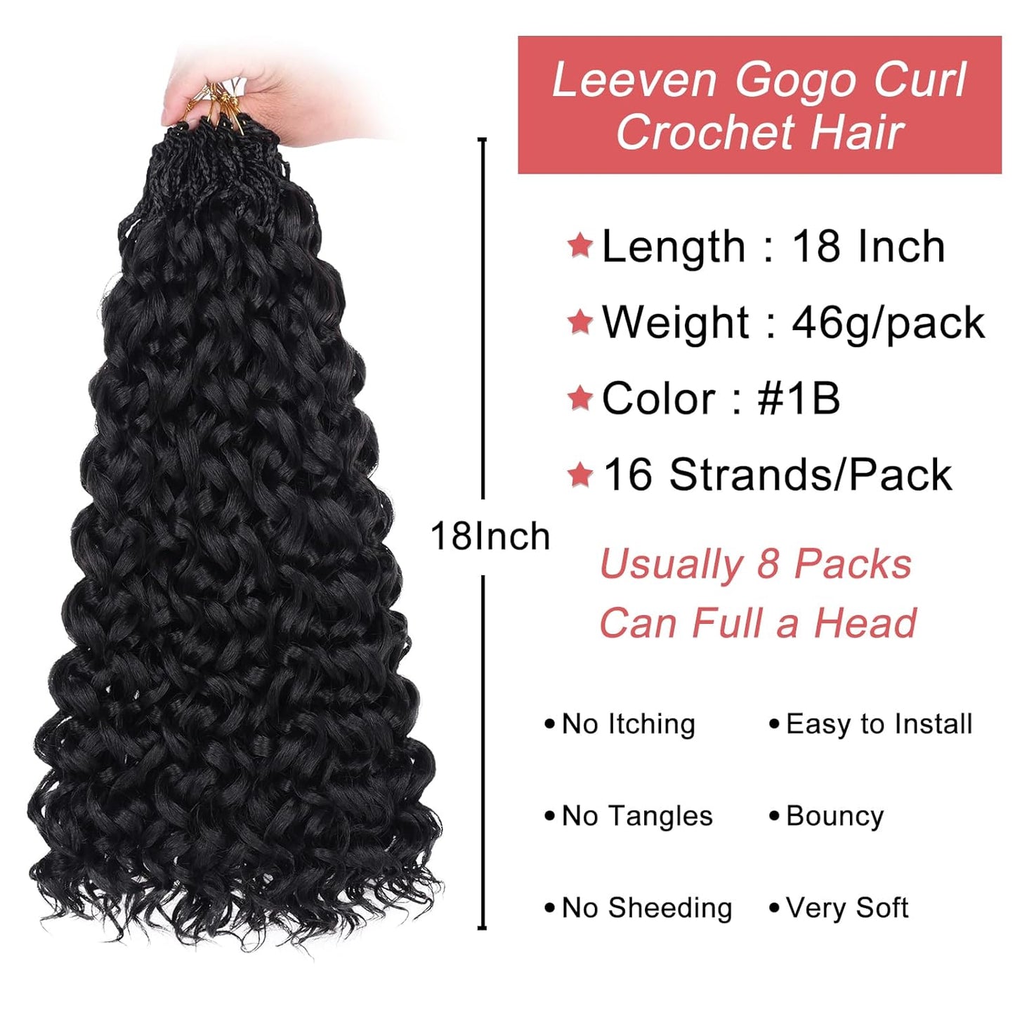 10 Inch Ombre Honey Blonde Gogo Curl Crochet Hair - 8 Packs Ocean Wave Short Curly Braids for Women & Kids