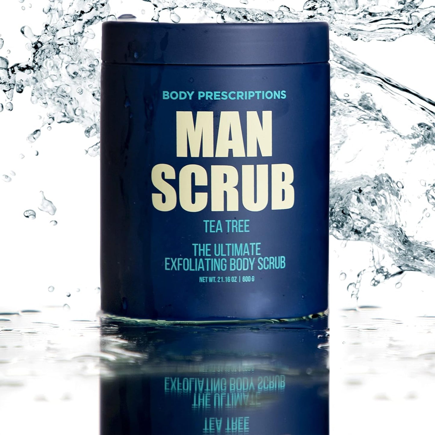 Men’s Charcoal Exfoliating Body Scrub – 21oz Cleansing Wash for All Skin Types