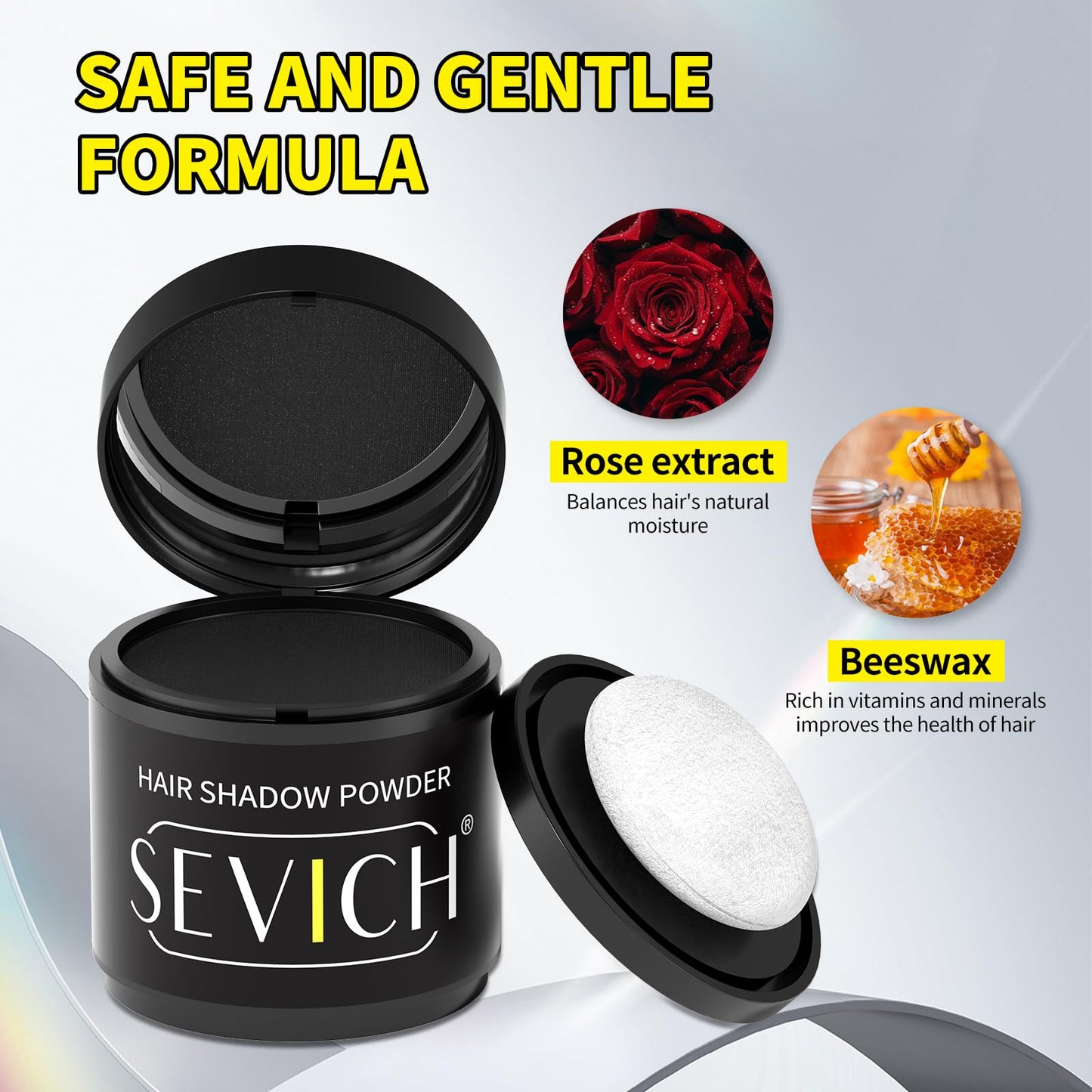 Sevich Hairline Powder 10g Large Capacity - Instantly Conceals Hair Loss, Root Touch up, Shadow Toppers for Women & Men Thinning Gray Hair - 48H Makeup Lasting, 1 Box = 2.5 Boxes, Dark Brown