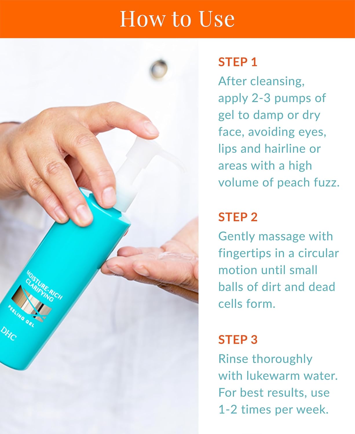 Moisture-Rich DHC Clarifying Peeling Gel for Radiant Skin - 120ml