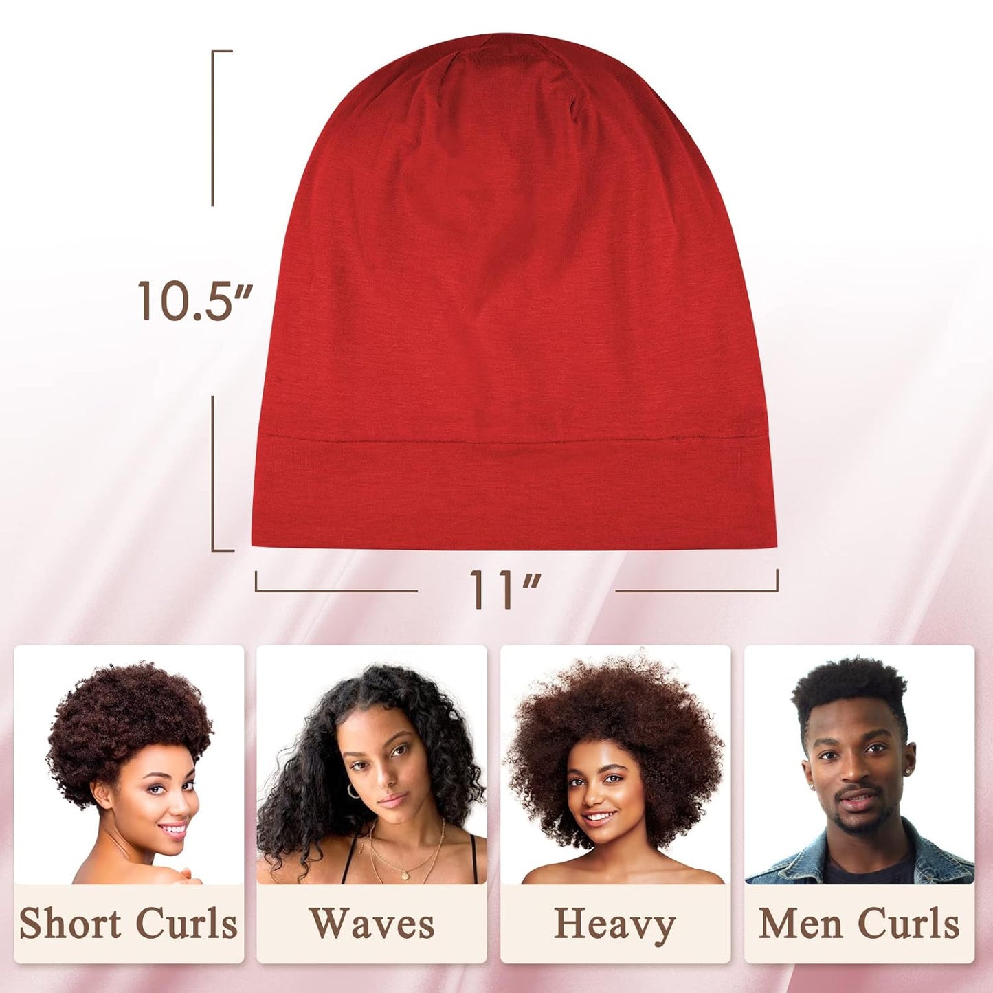 100% Silk Dreadlock Cap & Bonnet for Sleeping - Extra Large Hair Cover for Men & Women