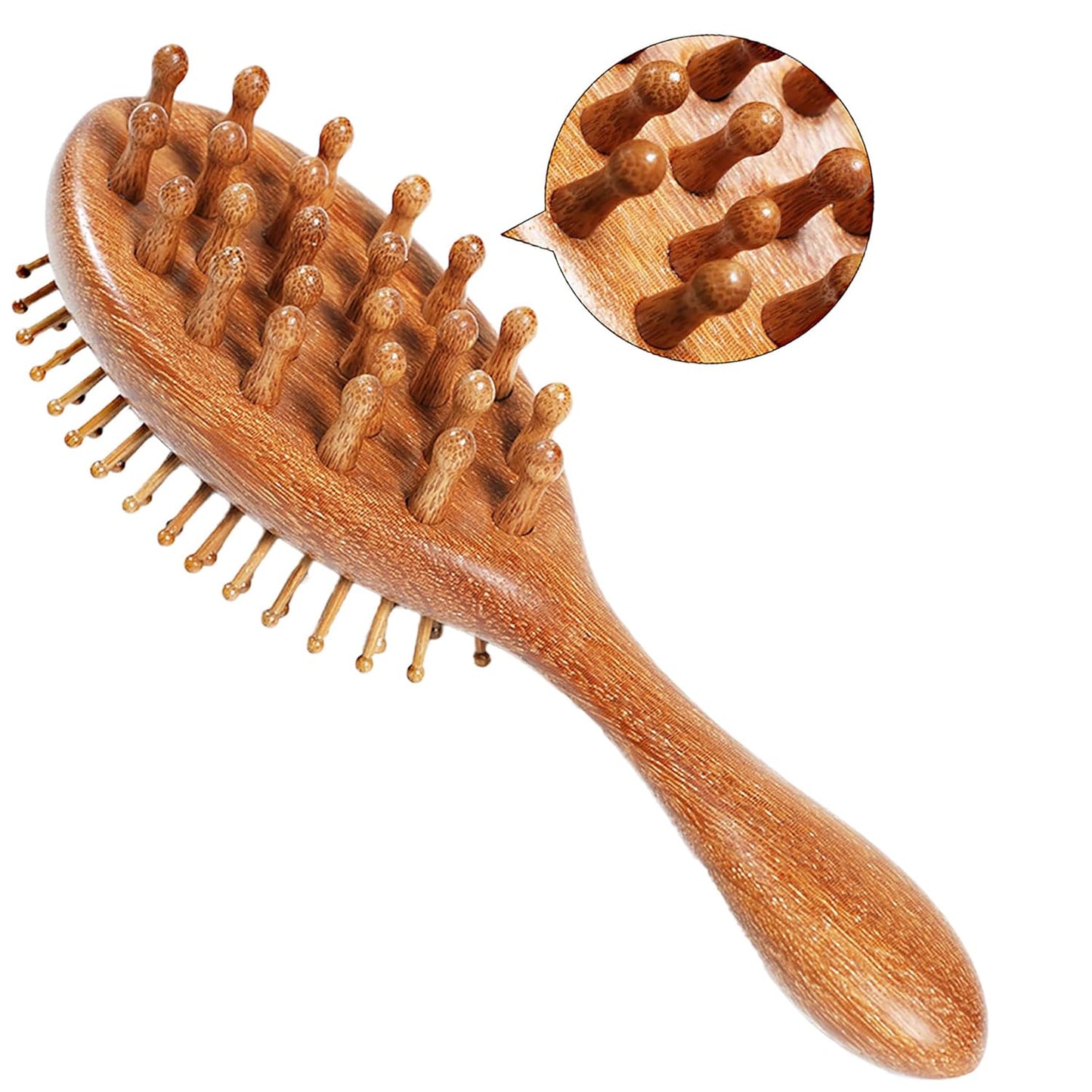 Air Cushion Massage Comb for Hair Growth | Scalp Stimulating Loc Brush for Sisterlocks