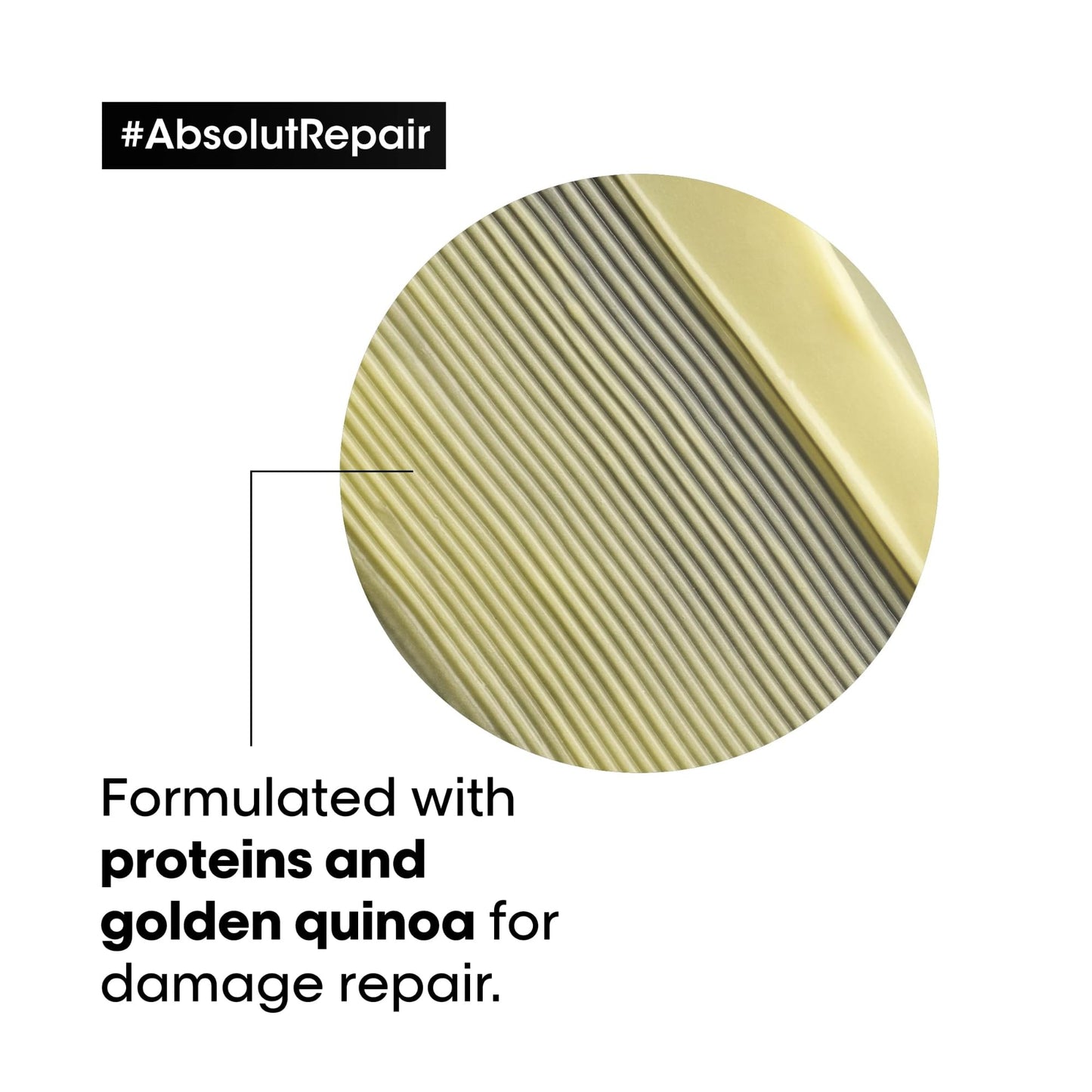 L'Oréal Professionnel Paris Absolut Repair Hair Mask - Protein Hair Treatment For Deep Nourishment, Hydrates, Repairs Damage & Adds Shine For Dry & Damaged Hair