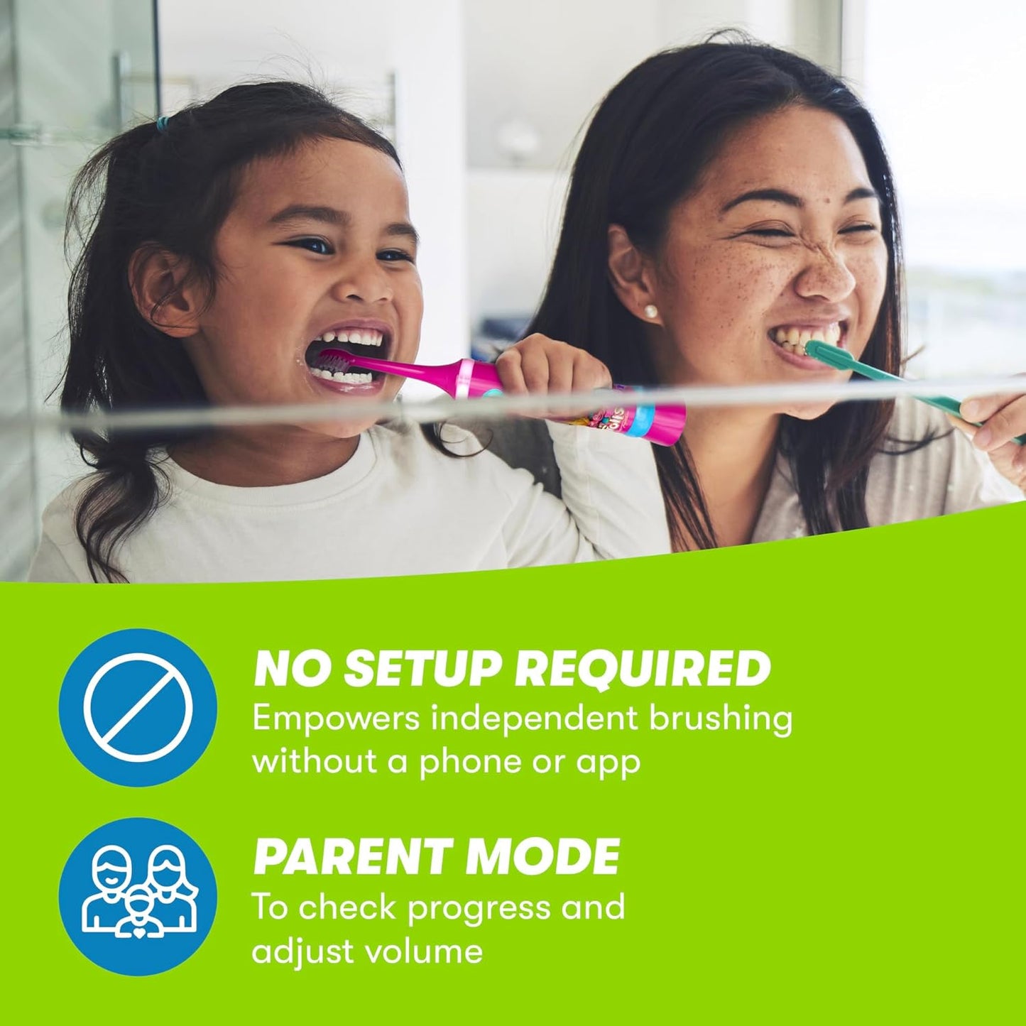 Interactive Sonic Toothbrush Kit for Kids - FIREFLY Play Action Trolls with Lights, Music & Games