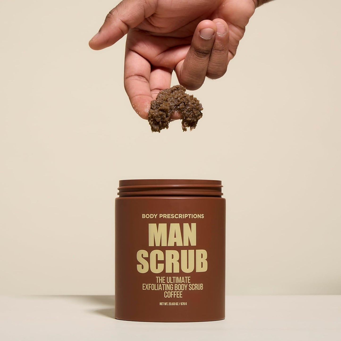 Men’s Charcoal Exfoliating Body Scrub – 21oz Cleansing Wash for All Skin Types