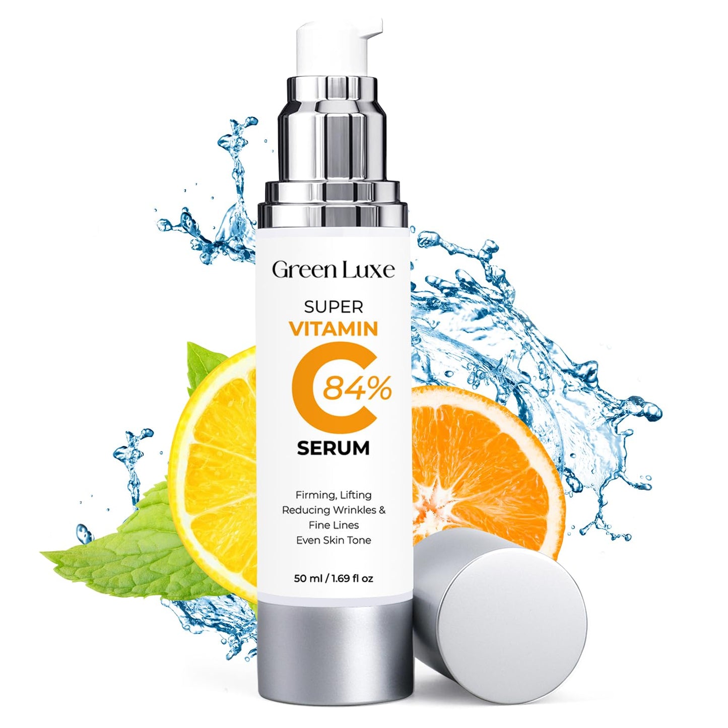Vitamin C Serum for Mature Skin - Hydrating Anti-Aging Facial Care for Women 70+ - Firming & Smoothing Formula, 1.69 fl oz