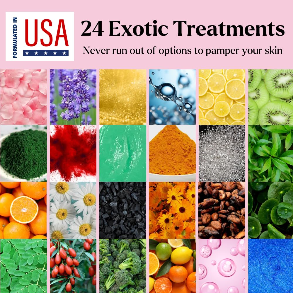 Bulgarian Rose Hydrating Jelly Face Mask - Brightening & Nourishing with Free Jade Roller | 23 Oz Professional Vajacial Mask