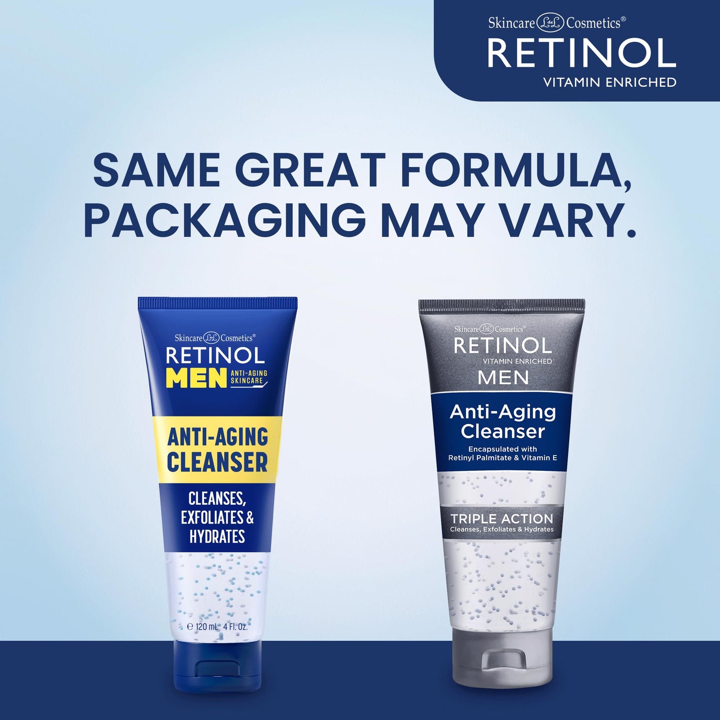 LIVAURA Retinol Men's Gel Cleanser - Gently exfoliates skin for improved texture and radiance and Removes impurities trapped in your pores