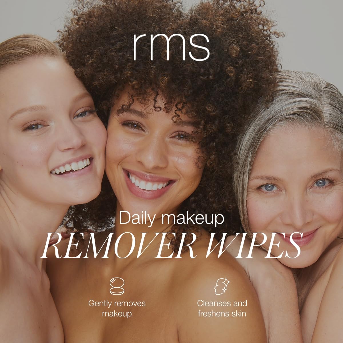 RMS Beauty Makeup Remover Wipes - Organic Coconut Oil Makeup Remover, Oil Based Makeup Remover, Face Wash & Eye Makeup Remover, Make Up Wipes for Face