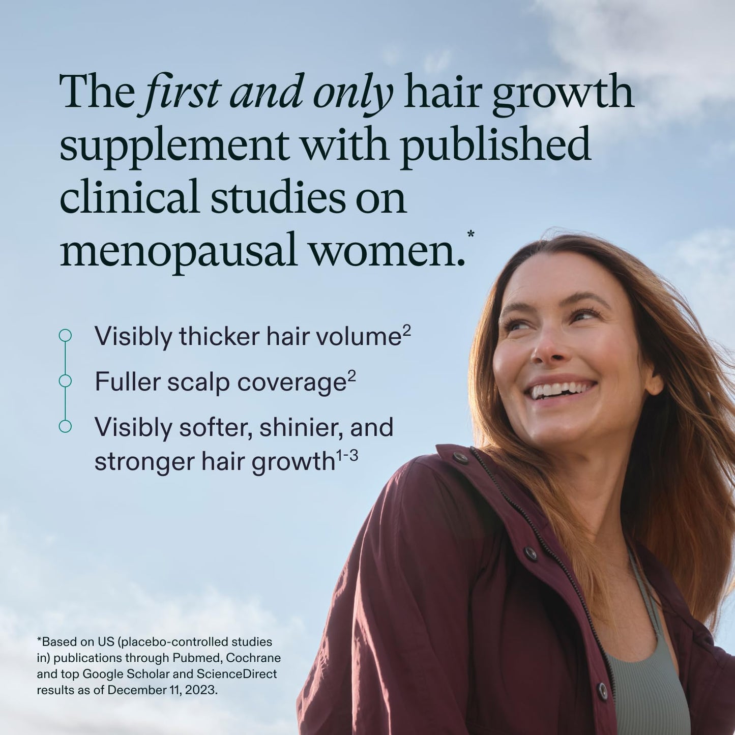Nutrafol Women's Balance Hair Growth Supplements, for Ages 45+, Clinically Proven for Visibly Thicker Hair and Scalp Coverage, Dermatologist Recommended - 2 Month Supply, 2 Refill Pouches