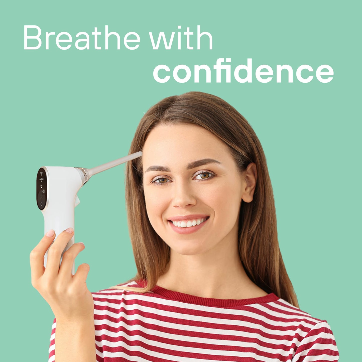 Electronic Vacuum Tonsil Stone Remover with LED Guidance Light - Hassle-Free Instant Suction - Tonsil Stone Removal Kit - Patent Pending (White)