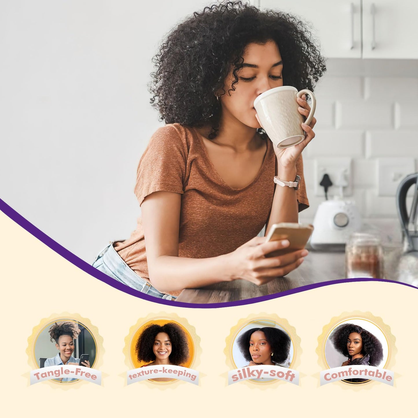 CindiRiver Clip in Hair Extensions,Real Human Hair Afro Kinky Curly Clip in Hair Extensions for Women,Remy Human Unprocessed Curly Clip ins Human Hair 8 Pcs with 20 Clips,1B,24 inch