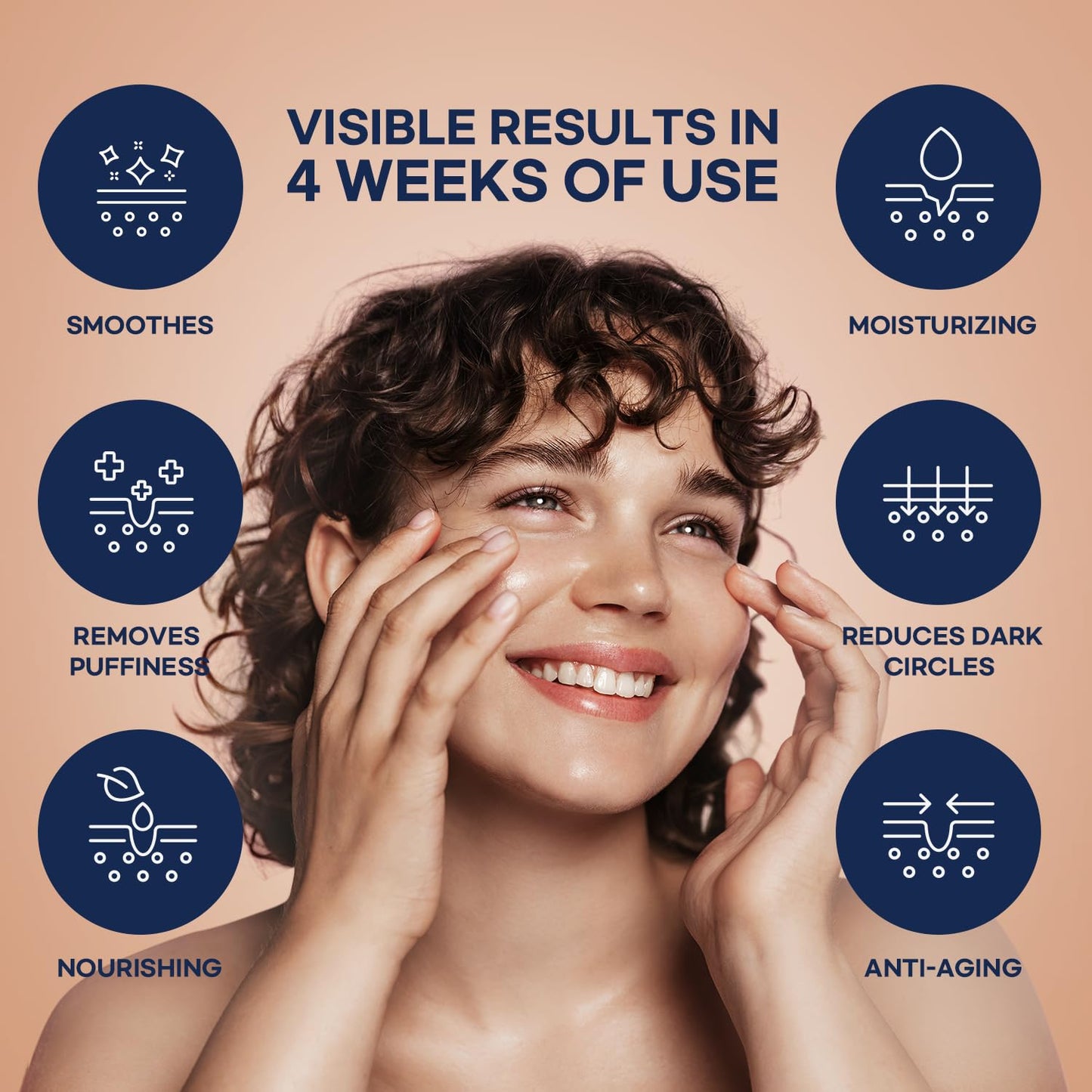 Korean 6-in-1 Men's Face Cream - Anti-Aging Moisturizer for Wrinkles, Dark Circles & Puffiness with Retinol & Hyaluronic Acid, 1.7 oz