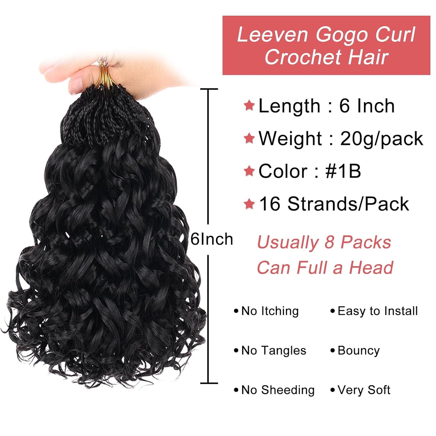 10 Inch Ombre Honey Blonde Gogo Curl Crochet Hair - 8 Packs Ocean Wave Short Curly Braids for Women & Kids