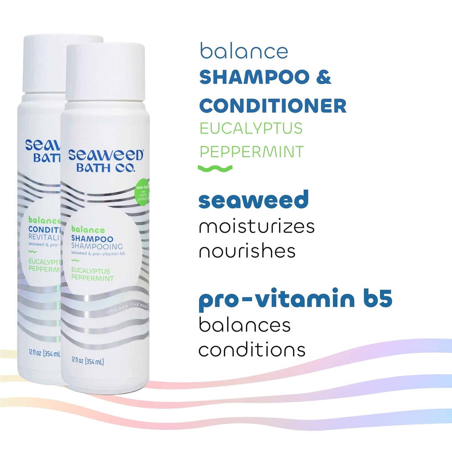 Gentle Shampoo & Conditioner Set - Unscented Hair Care with Hyaluronic Acid & Argan Oil for Sensitive Scalps - 12 oz (Pack of 2)