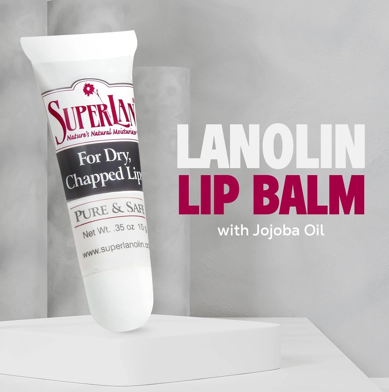 Organic Lanolin Lip Balm 3-Pack | Hydrating Lip Care for Cracked Lips & Nipple Cream