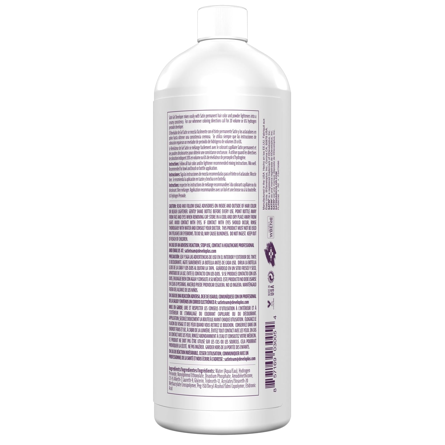 Satin | Ultra Vivid Fashion Colors | Oxide Developers | Satin 20 Volume | 32 oz.