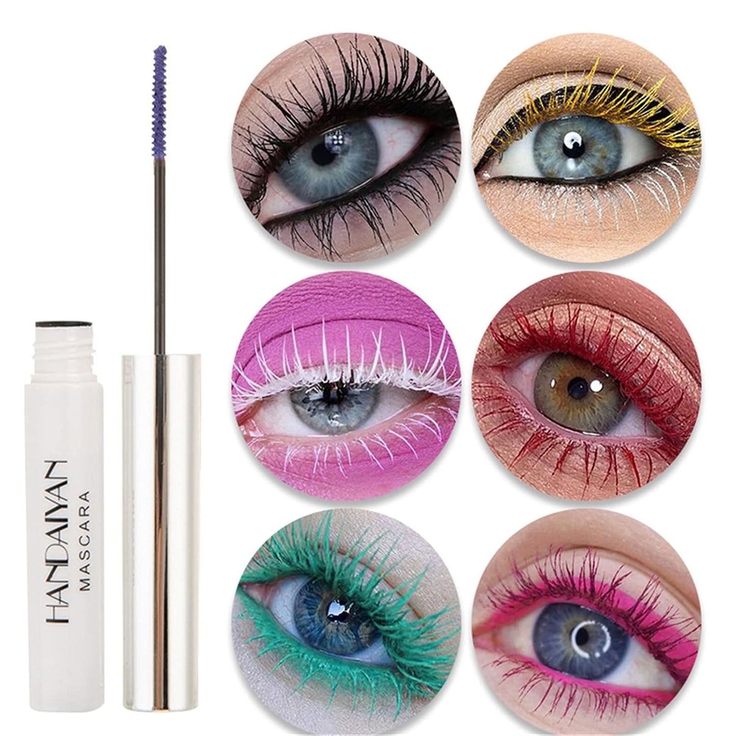 Colored Mascara Set - 9 Waterproof Shades for Long-Lasting Eye Makeup - Perfect Mother's Day Gift