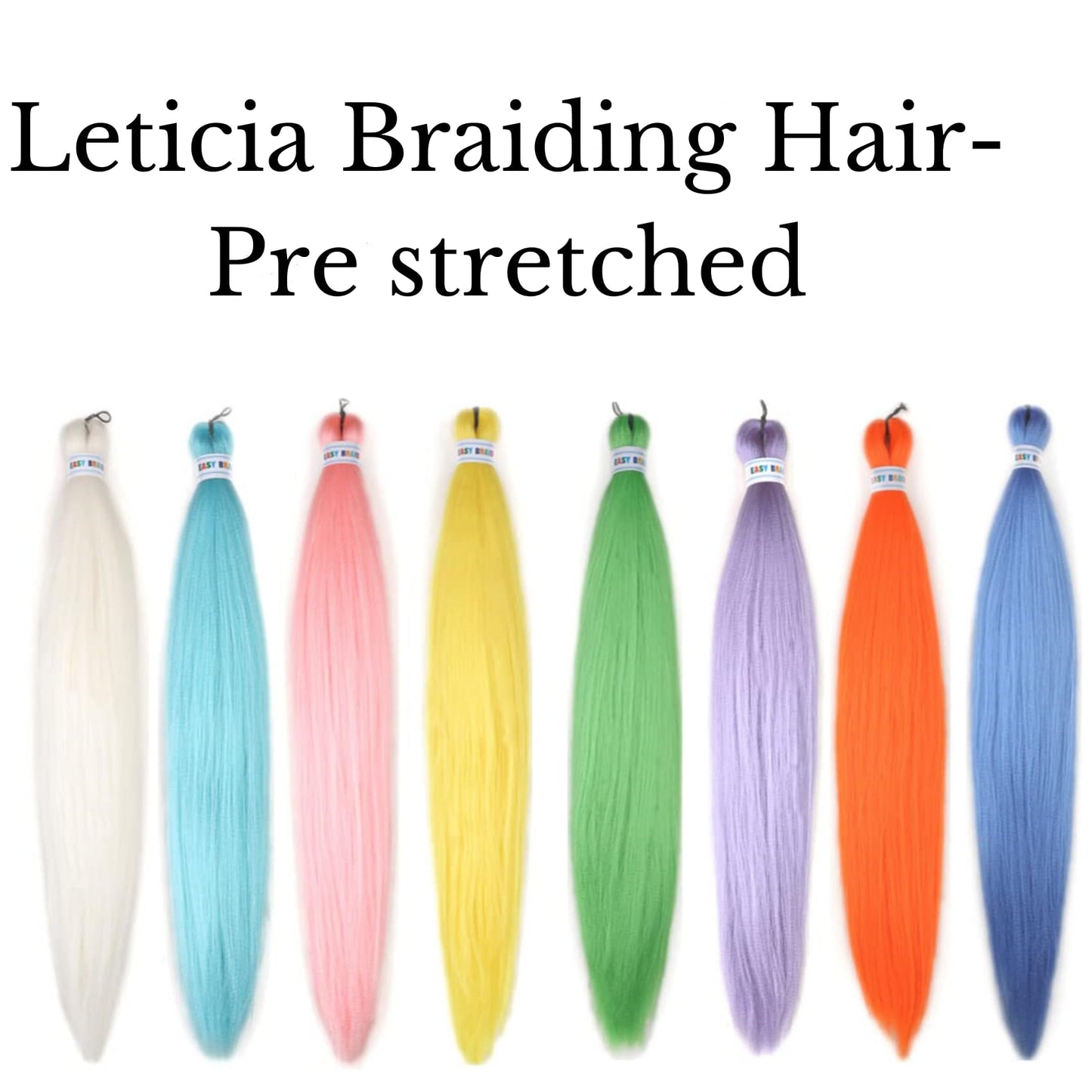 Light Purple Braiding Hair Pre Stretched Synthetic Yaki Ez braid Pre stretched Braiding hair