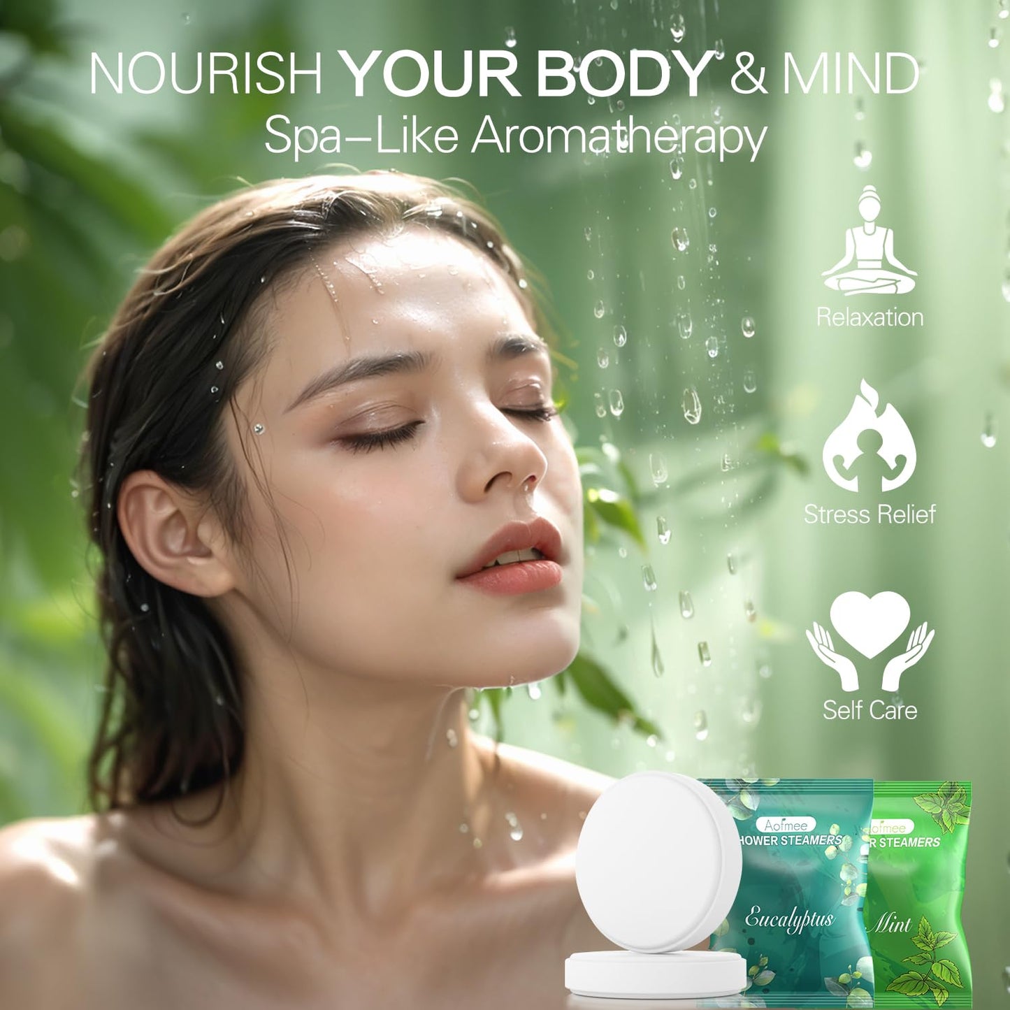 Aofmee Aromatherapy Shower Steamers 22 Pack - Relaxing Shower Bombs with Essential Oils for Spa Gifts, Perfect for Mother's Day & Birthdays