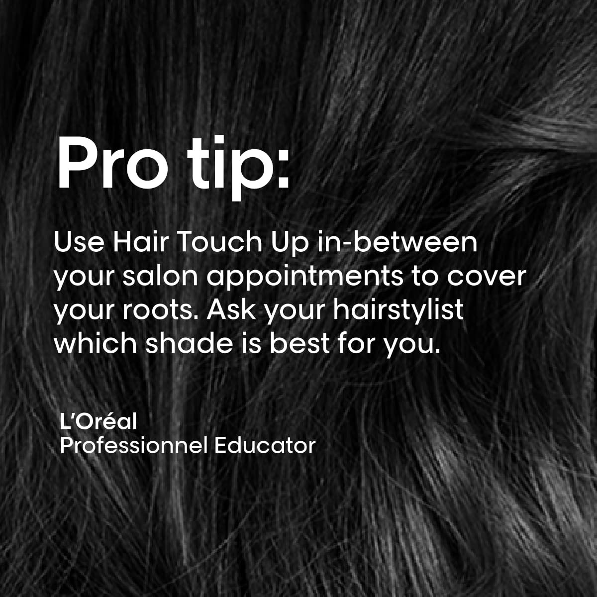 L'Oréal Professionnel Paris Hair Touch Up - Root Concealer Spray - Blends and Covers Grey Hair, Does Not Transfer or Smear, 2.0 Oz Brown
