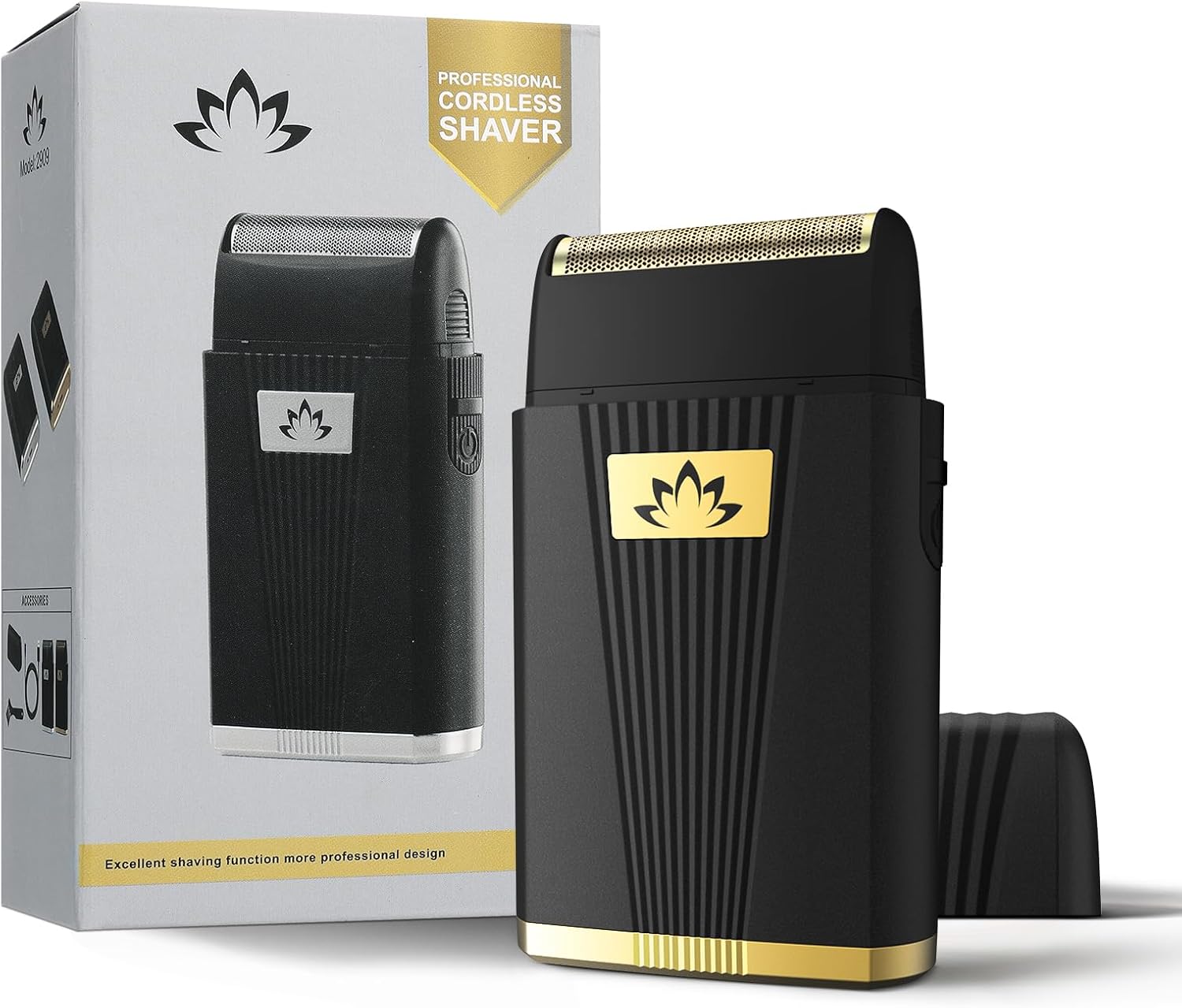Powerful Foil Bald Shaver for Men - Cordless Electric Razor & Beard Trimmer with LED Display