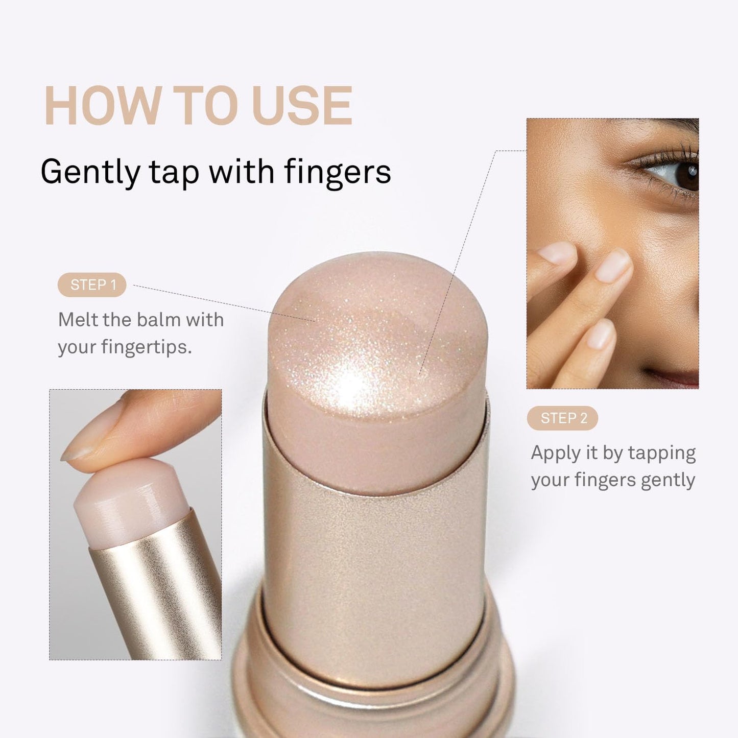 True Dimension Radiance Balm - Korean Highlighter & Cream Blush for Glowy Skin (10g, LIGHT)