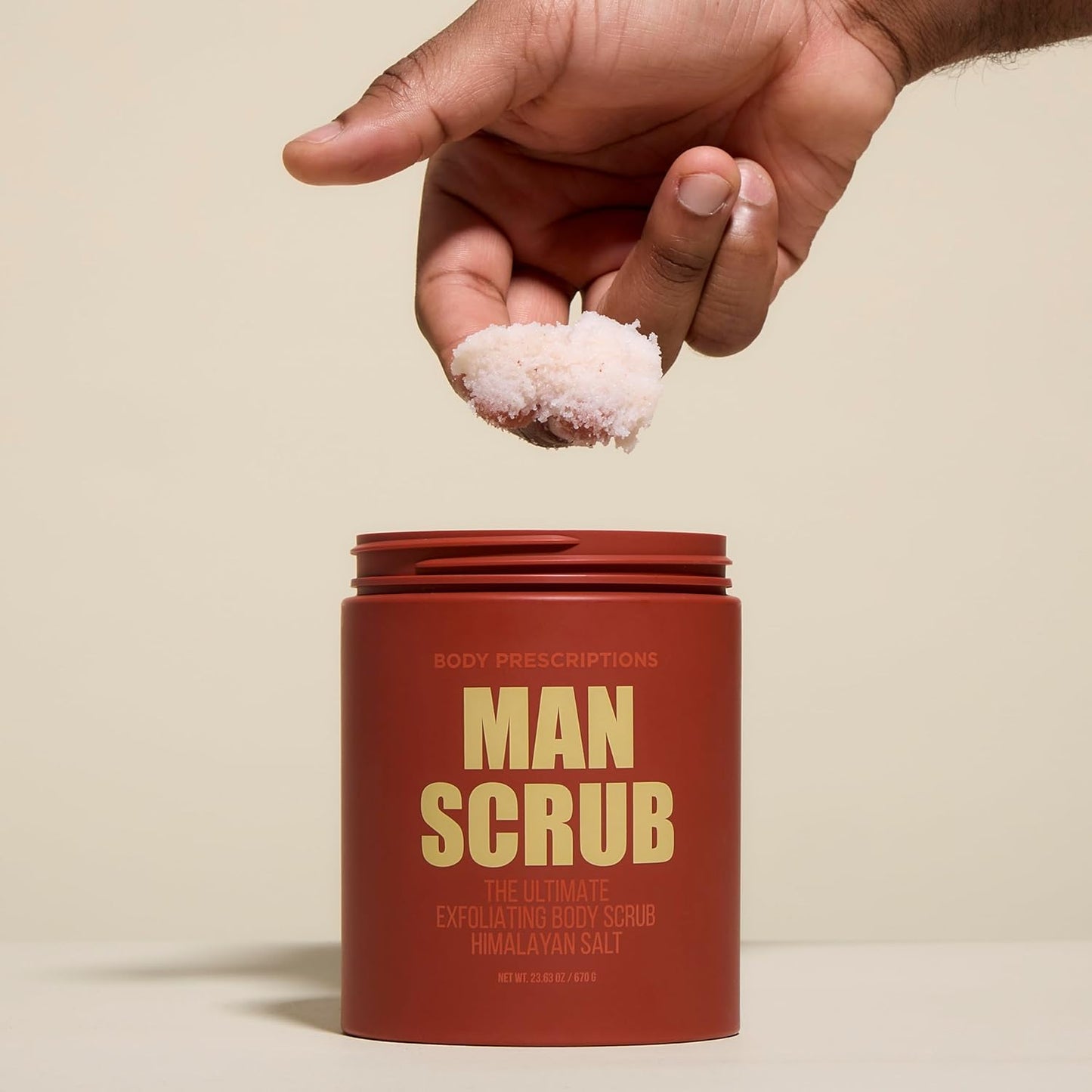 Men’s Charcoal Exfoliating Body Scrub – 21oz Cleansing Wash for All Skin Types