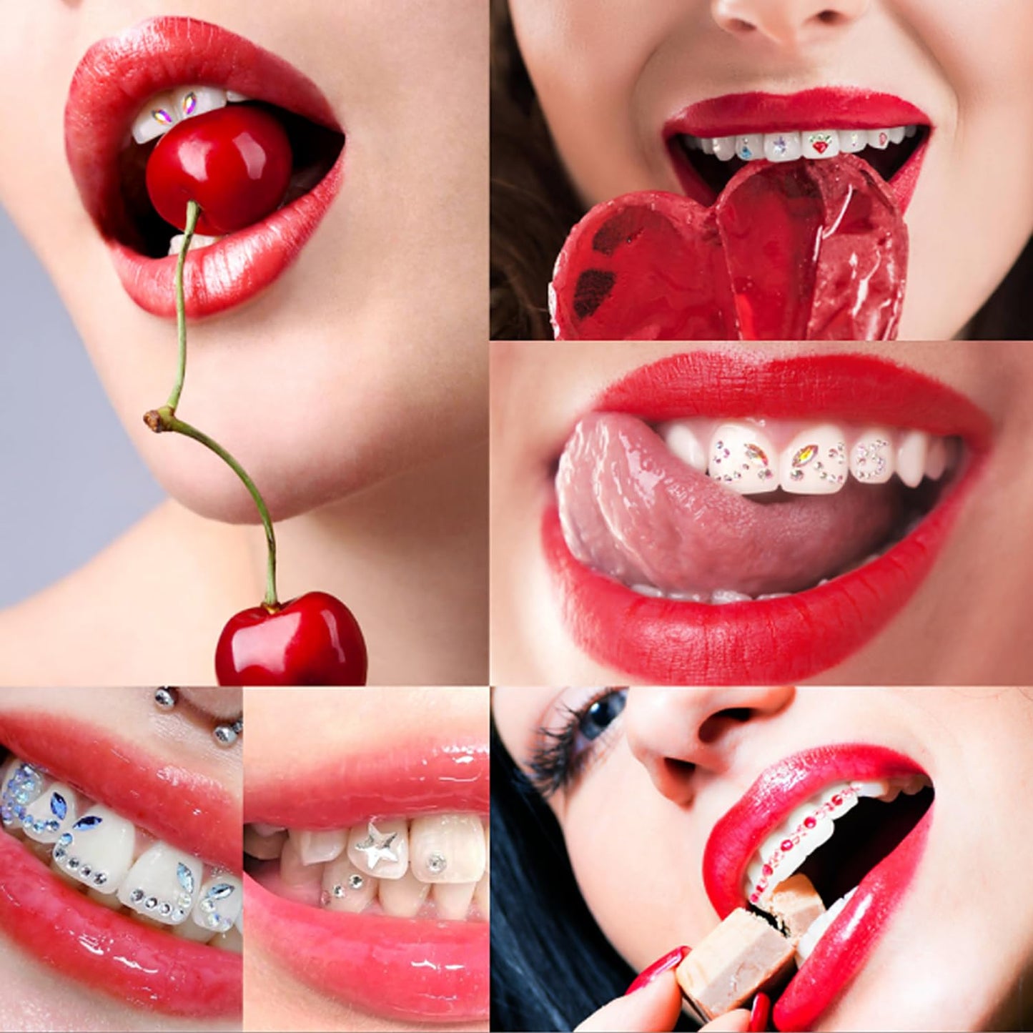 YOYOWY Tooth Gem Kit,Teeth Jewelry Kit with Glue and Light,Tooth Gems Kit for Teeth,Professional DIY Tooth Gem Kit,Fashionable Crystal for Teeth Sweet Smile Gems