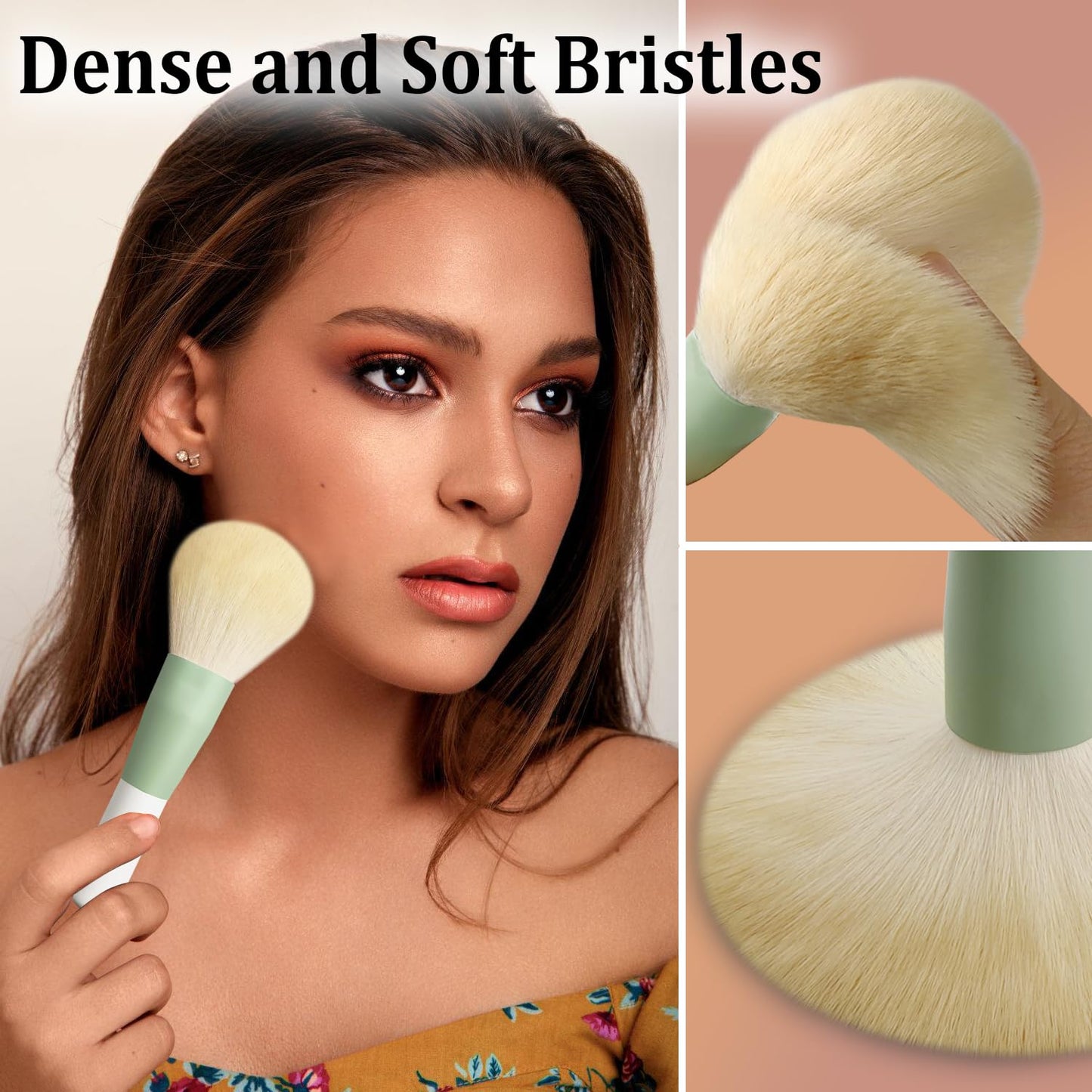 Voxora Mini Travel Makeup Brush Set with Case, Foundation Makeup Brush, Silicone Face Mask Brushe& Makeup Sponge, Mini Makeup Brush Set for Powder, Eyeshadow, Highlight, Contour, Blush, & Concealer