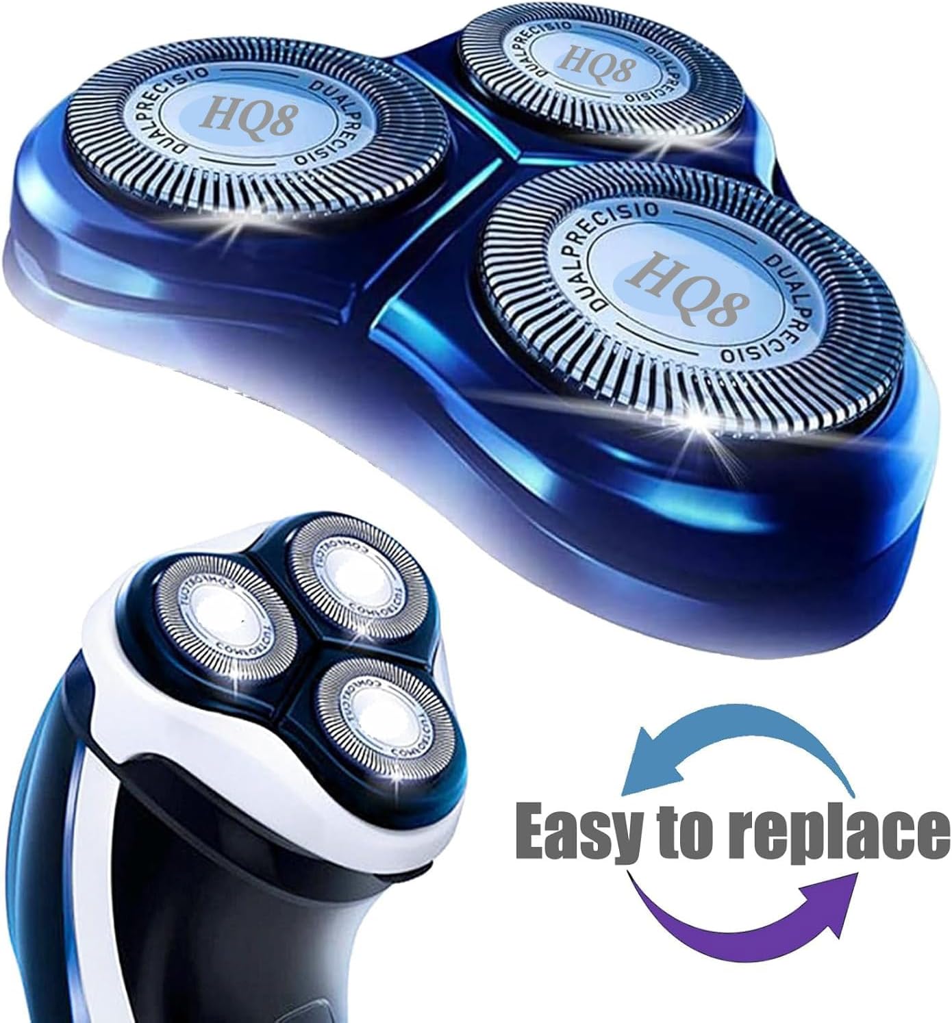 Philips Norelco Series 5000 Shaver Replacement Heads - 6-Pack Rotary Blades for Fast, Smooth Shaving