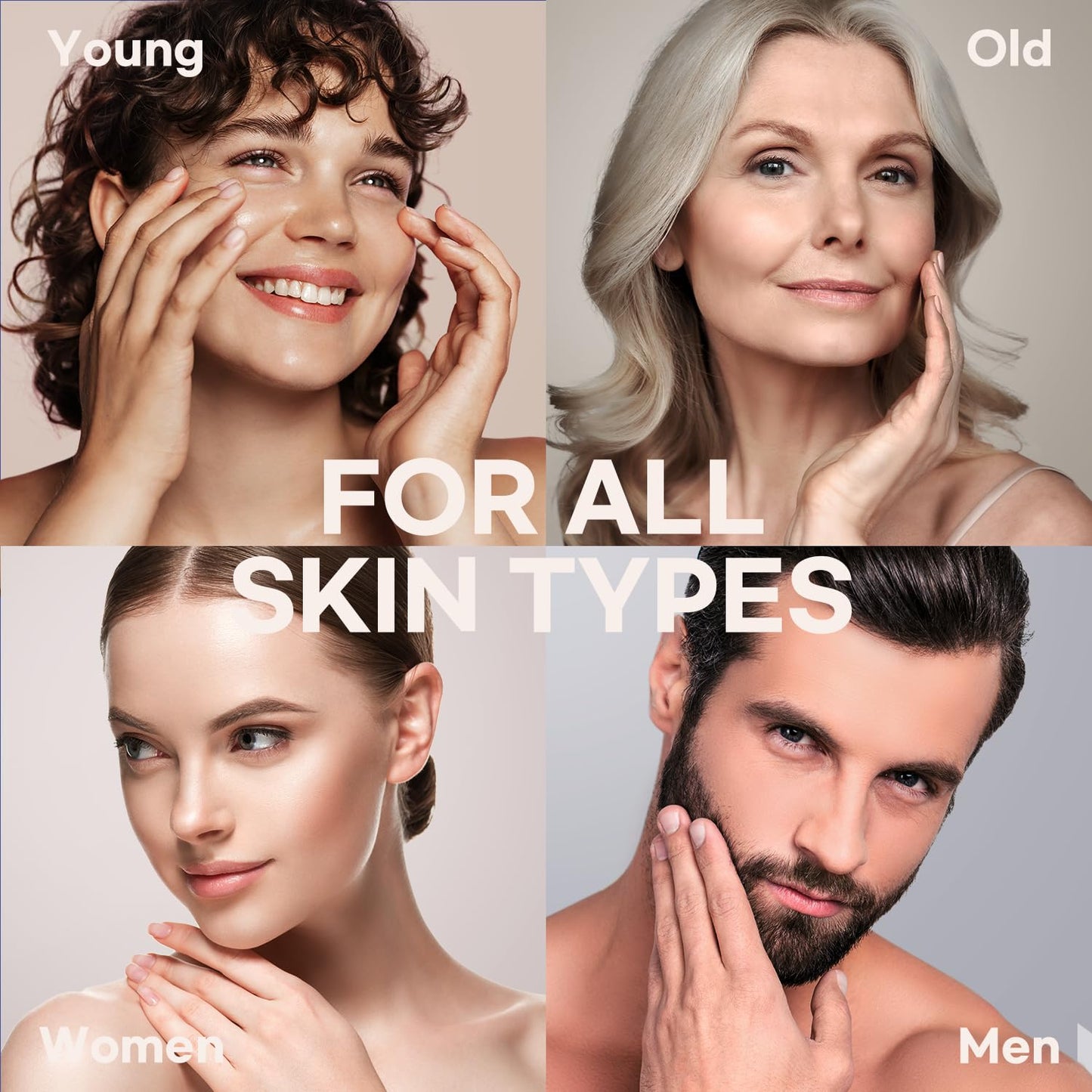 Korean 6-in-1 Men's Face Cream - Anti-Aging Moisturizer for Wrinkles, Dark Circles & Puffiness with Retinol & Hyaluronic Acid, 1.7 oz