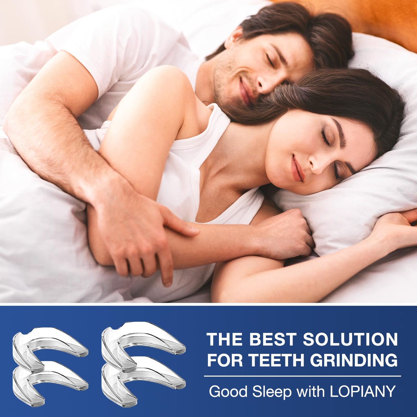 Mouth Guard for Grinding Teeth at Night, Night Guards for Teeth Grinding, Mouthguards for Grinding of Teeth, Mouth Guard for Sleeping with 12 Cleaning Tablets