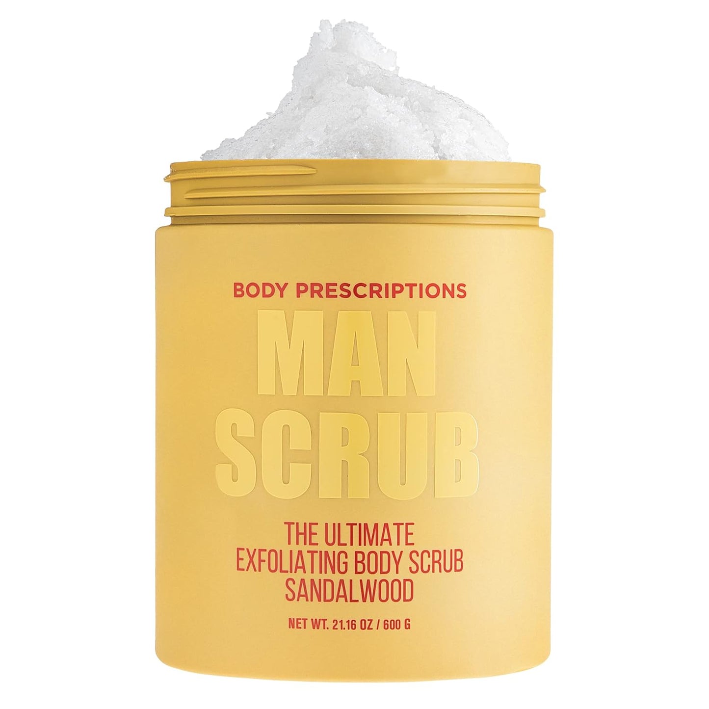 Men’s Charcoal Exfoliating Body Scrub – 21oz Cleansing Wash for All Skin Types