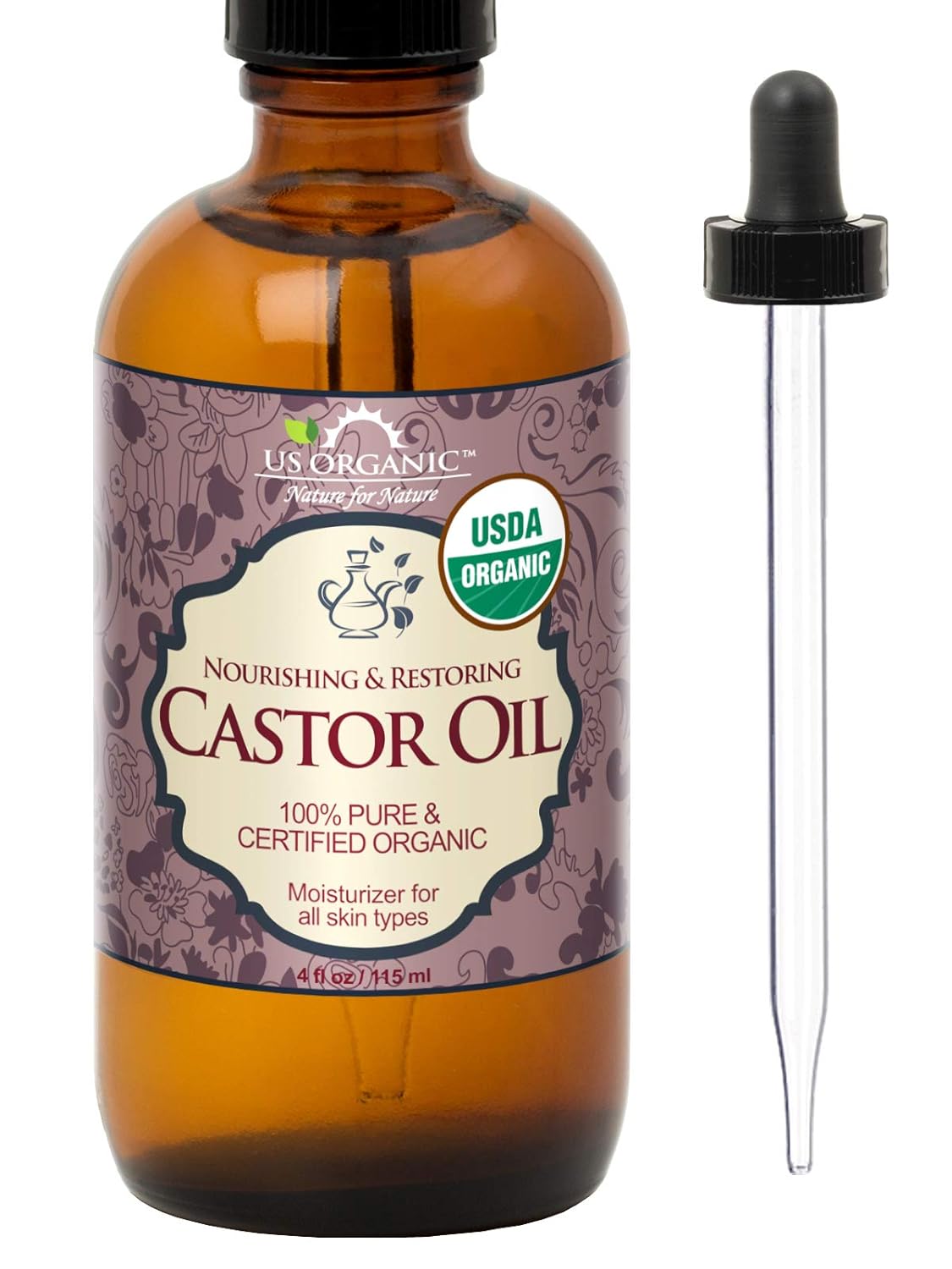 USDA Organic Sea Buckthorn Oil - 100% Pure Virgin, Anti-Aging Face & Hair Treatment, 1 oz